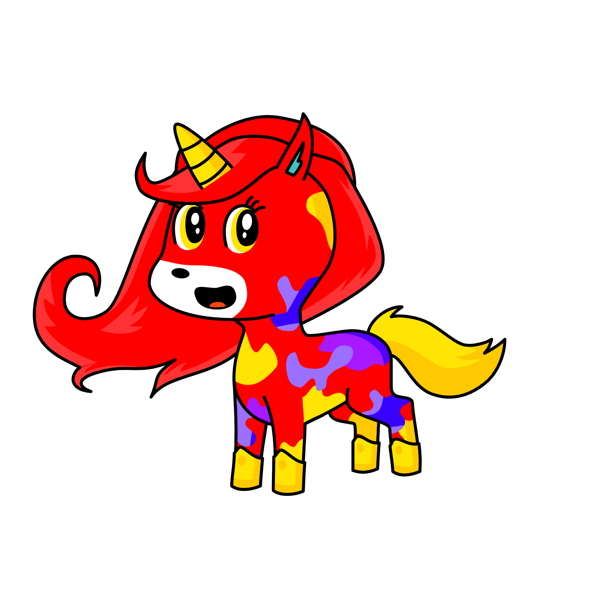 Meow, the unicorn