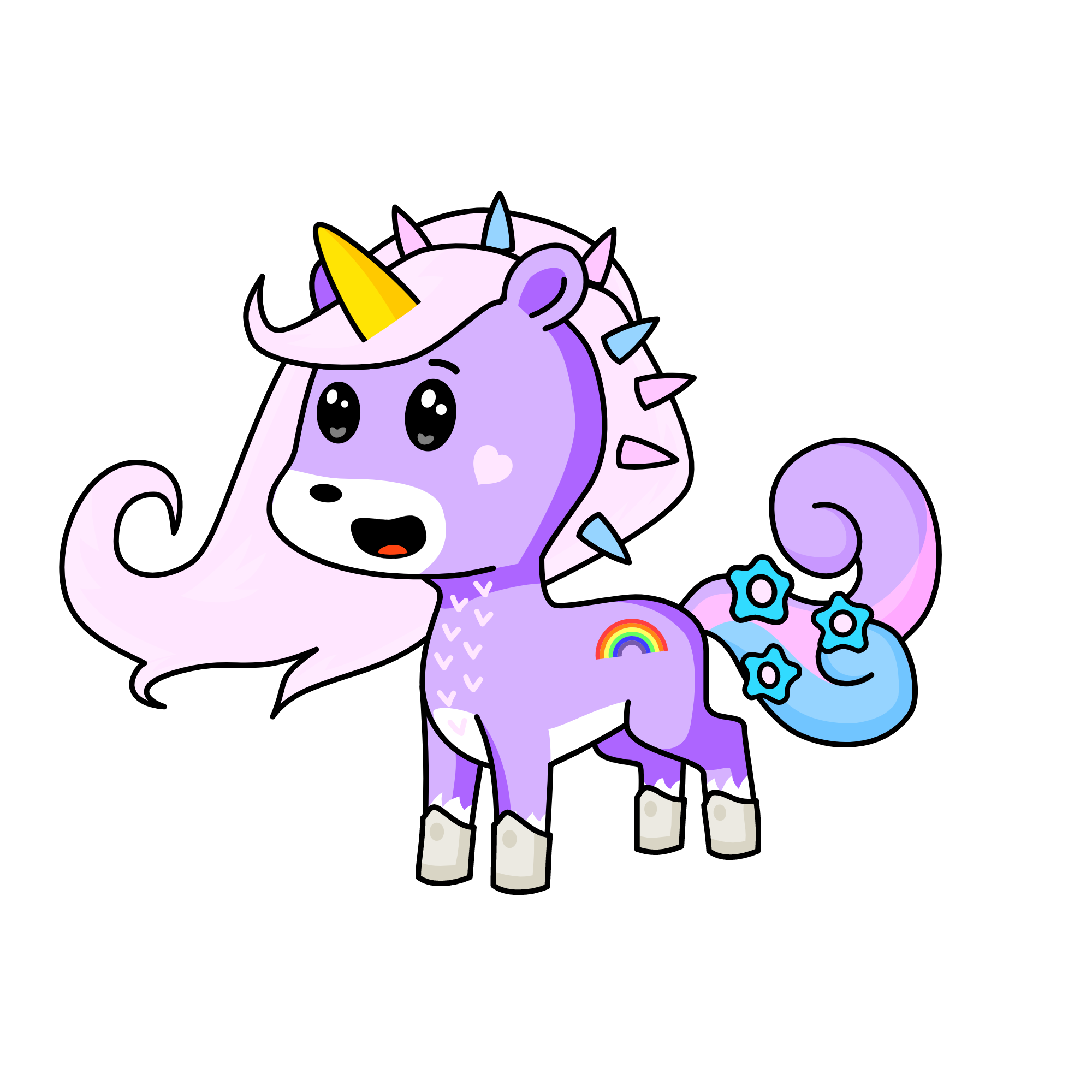 pastel sparkle, the unicorn