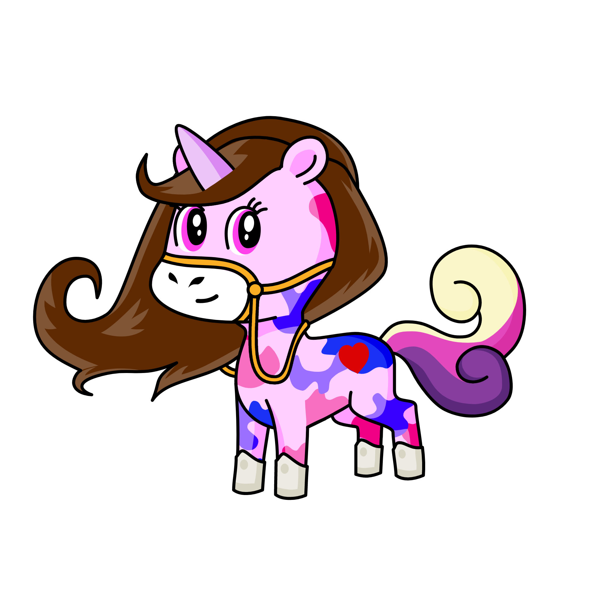 princess pink, the unicorn