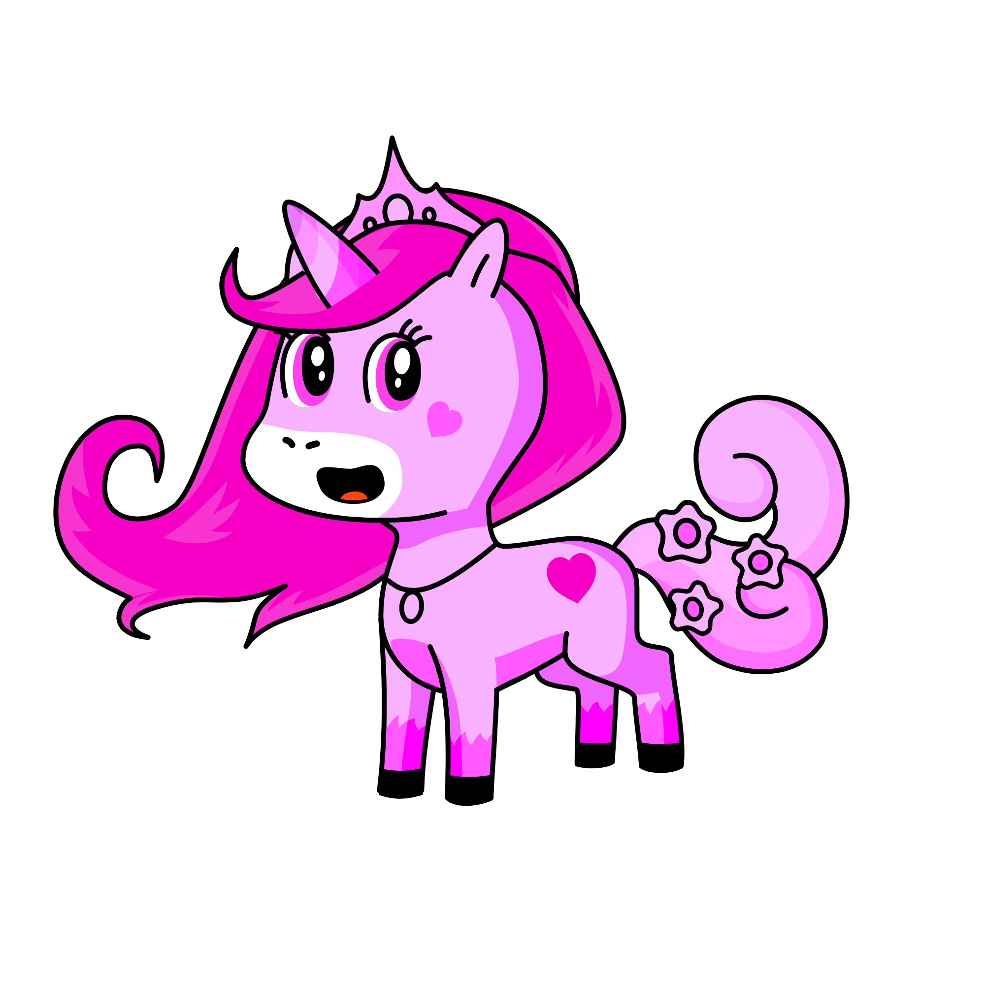 Pink pink, the unicorn