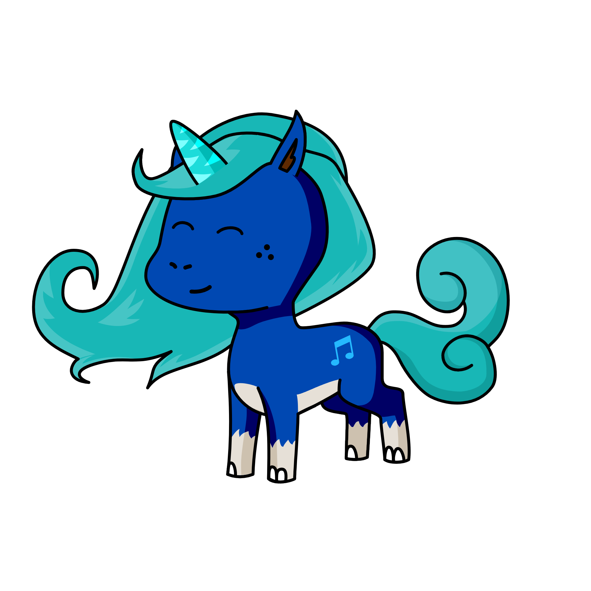 aqua, the unicorn