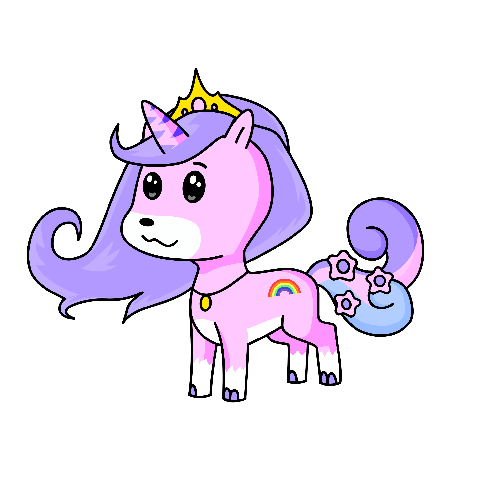 pastel lavender, the unicorn