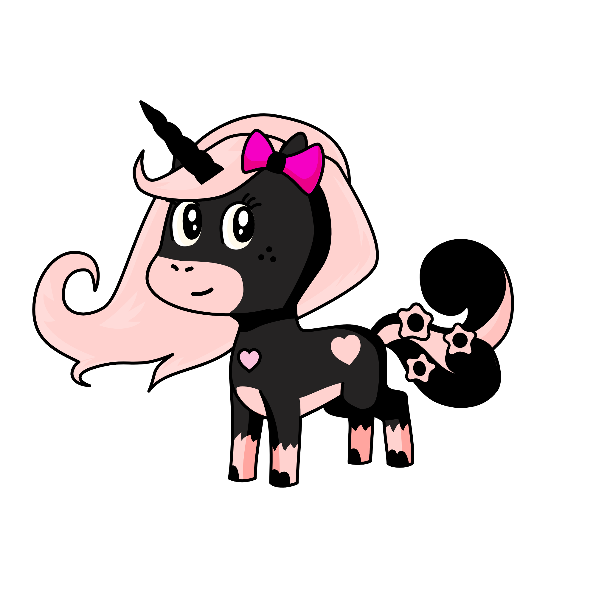 pinky night, the unicorn