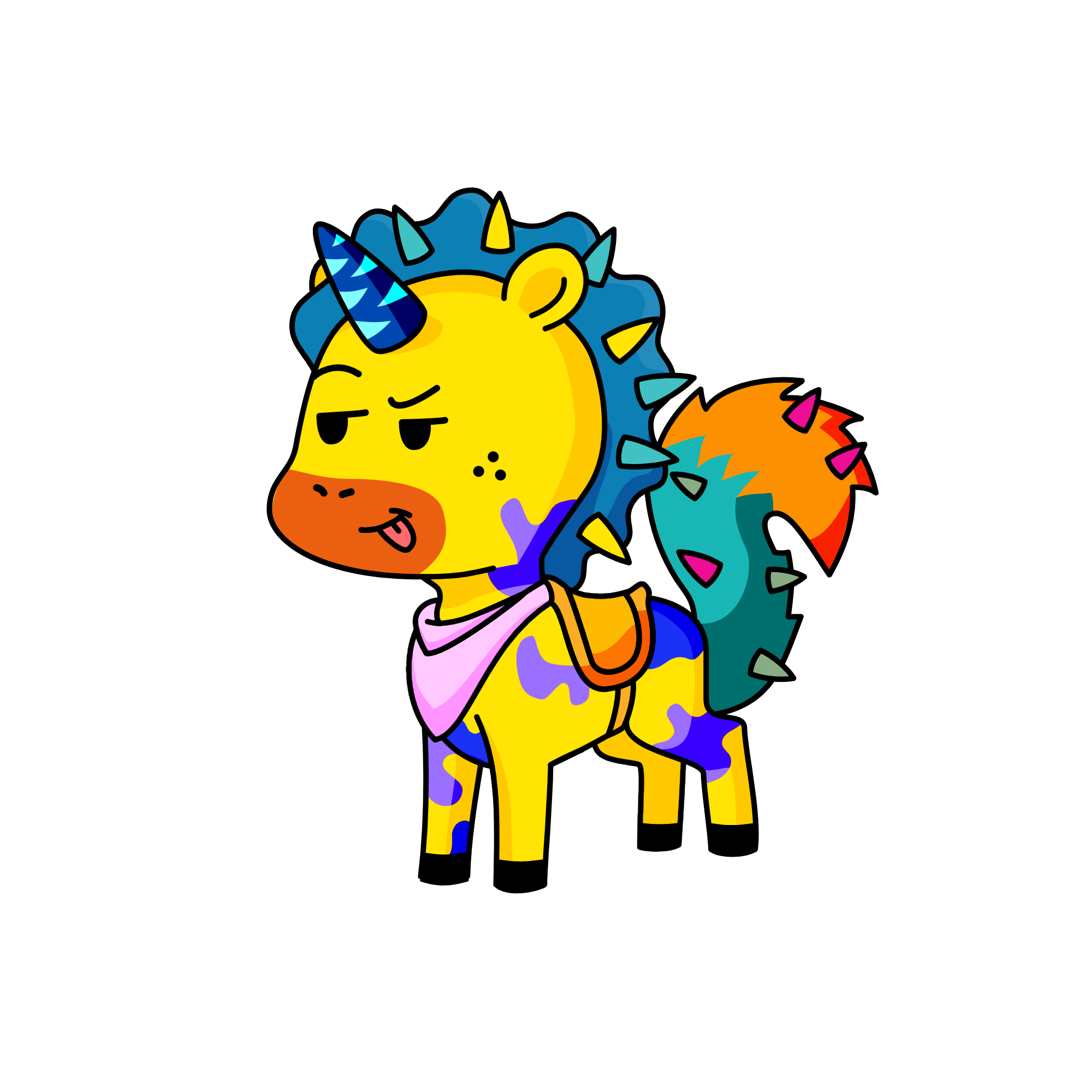 cool guy, the unicorn