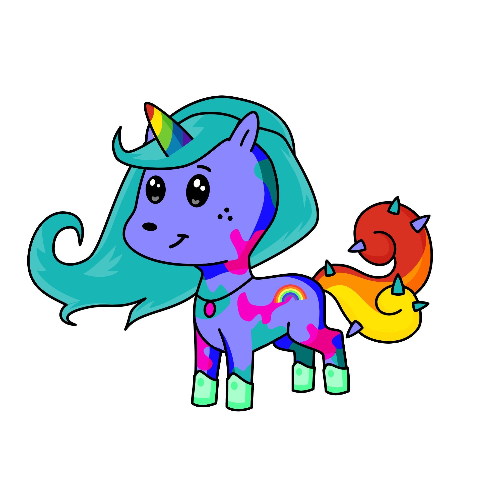 Rainbow 🌈, the unicorn