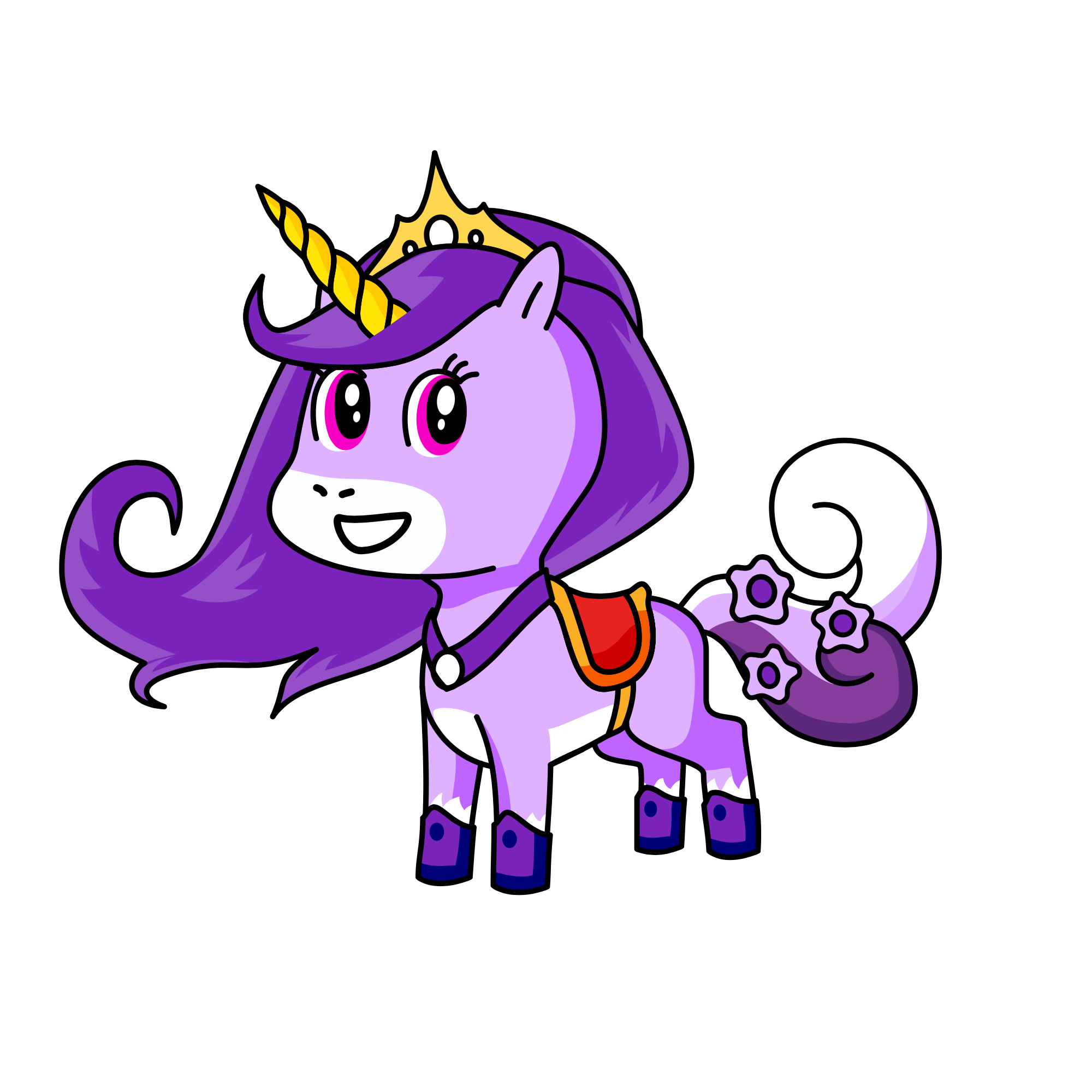 Queen midnight, the unicorn