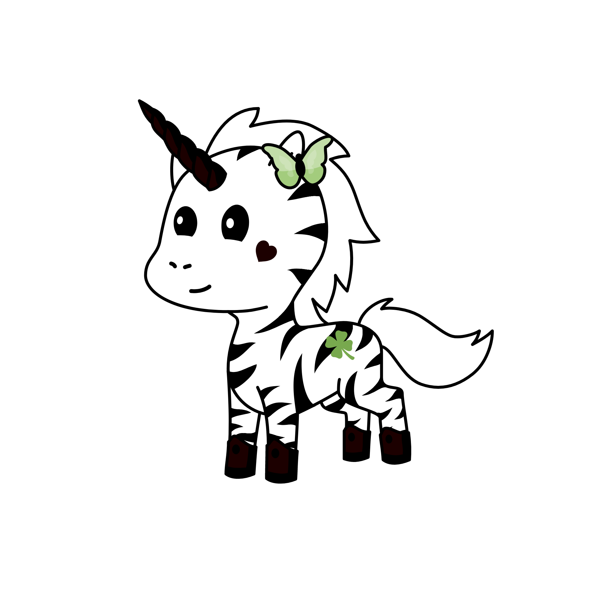 zebra, the unicorn