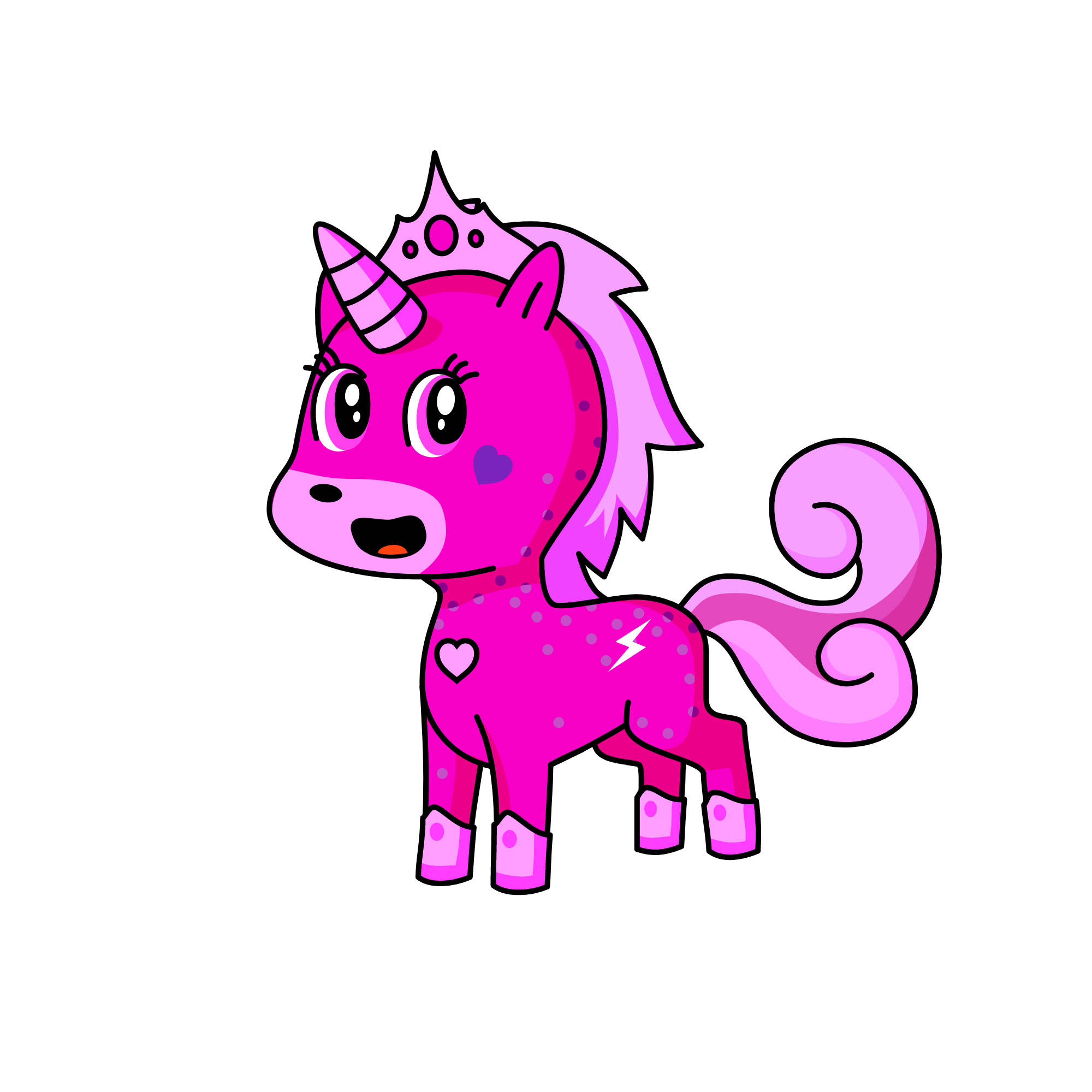 Pinkey, the unicorn