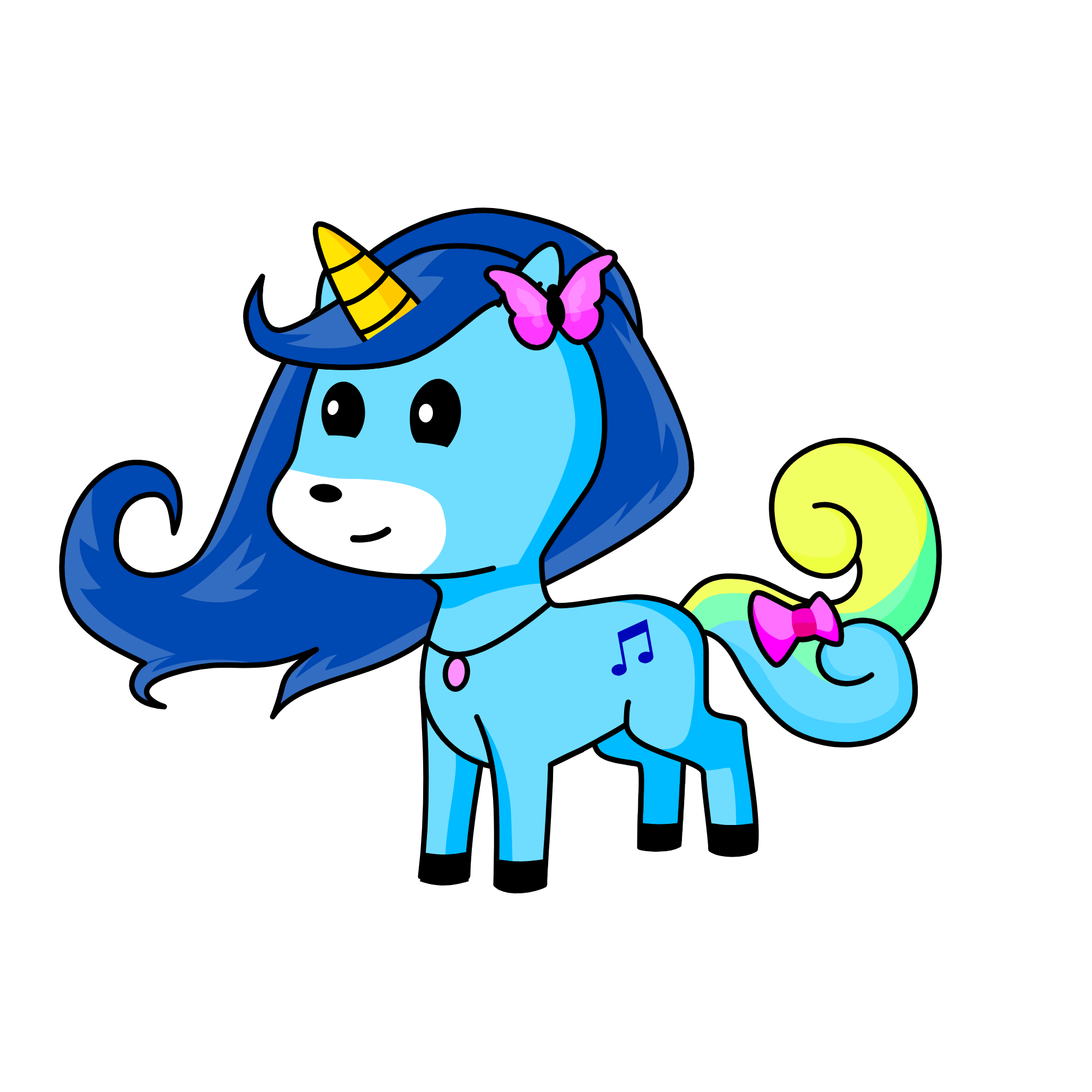 Melody, the unicorn