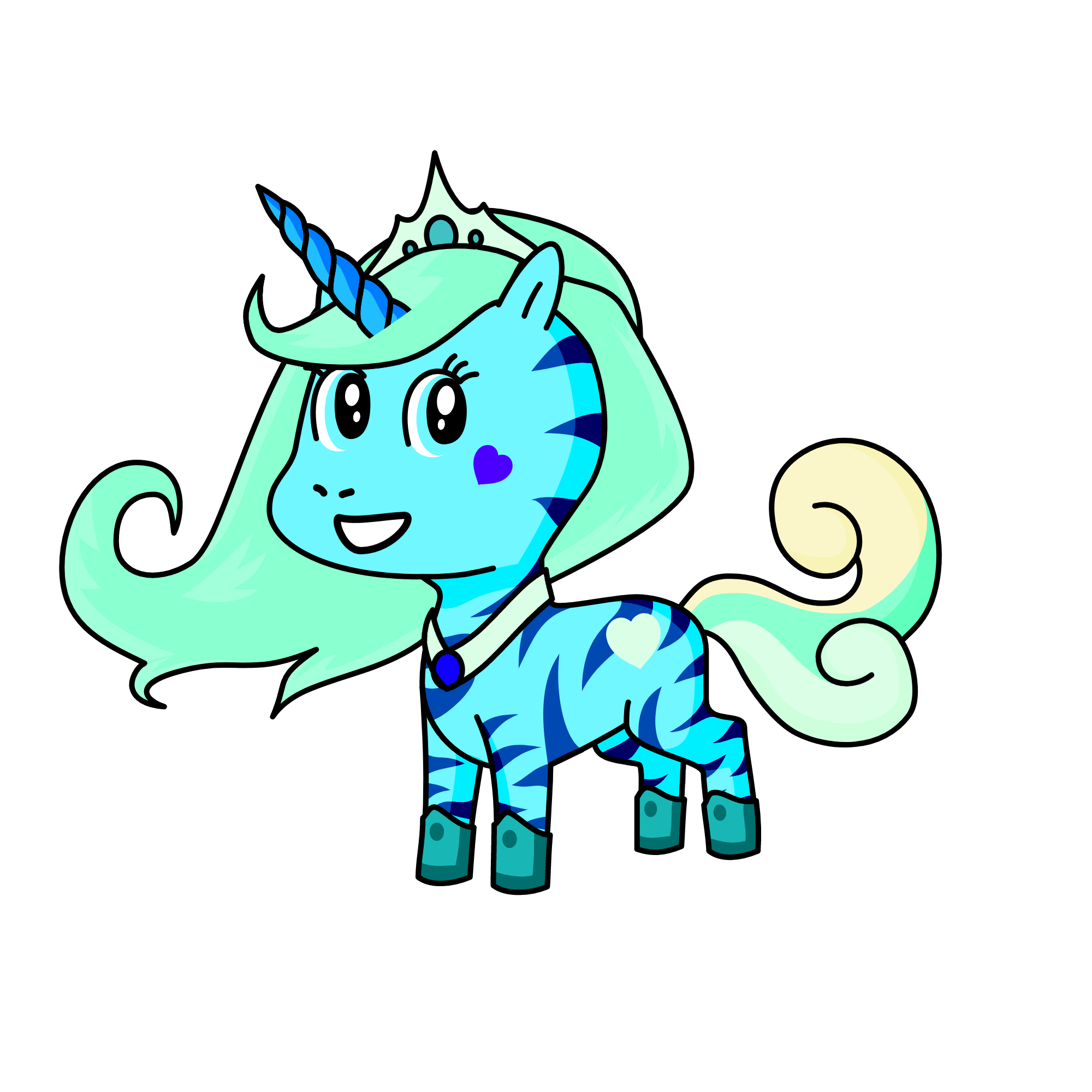 Crystal, the unicorn