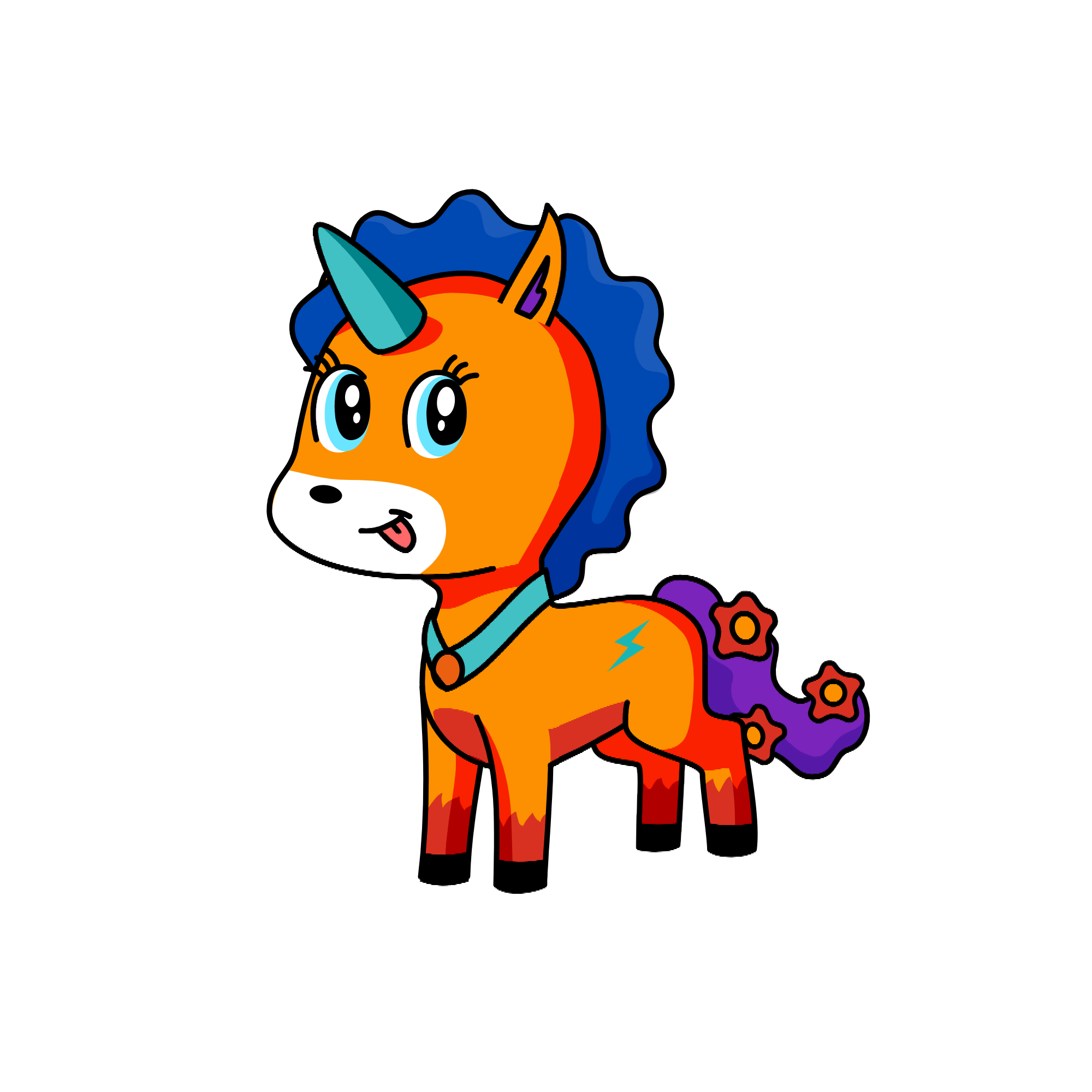 Bubbles, the unicorn