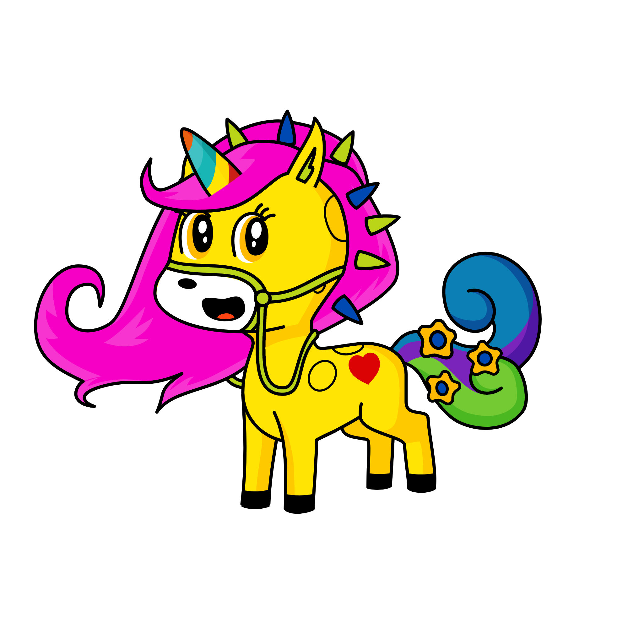 daisy flower, the unicorn