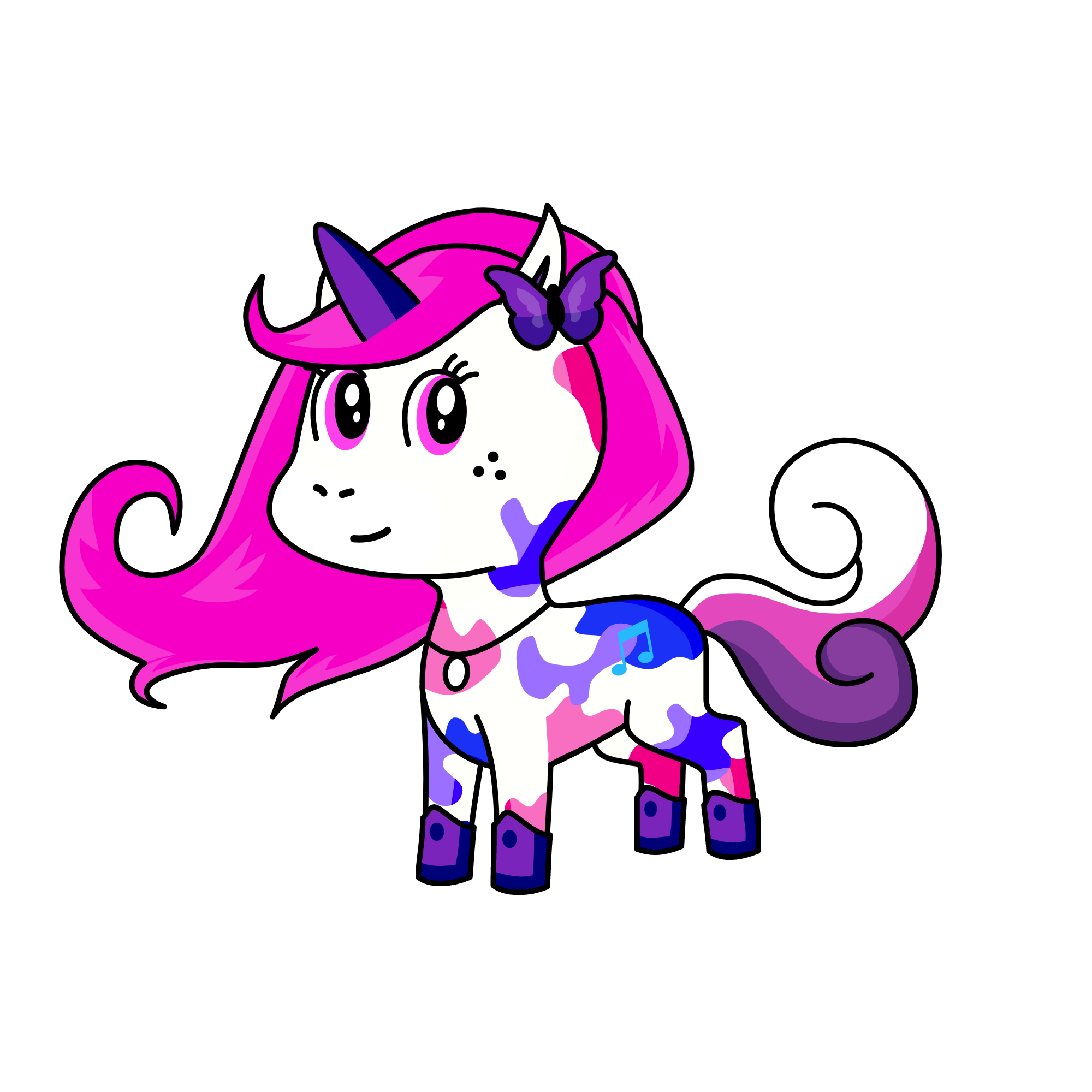 CANDY CANE, the unicorn