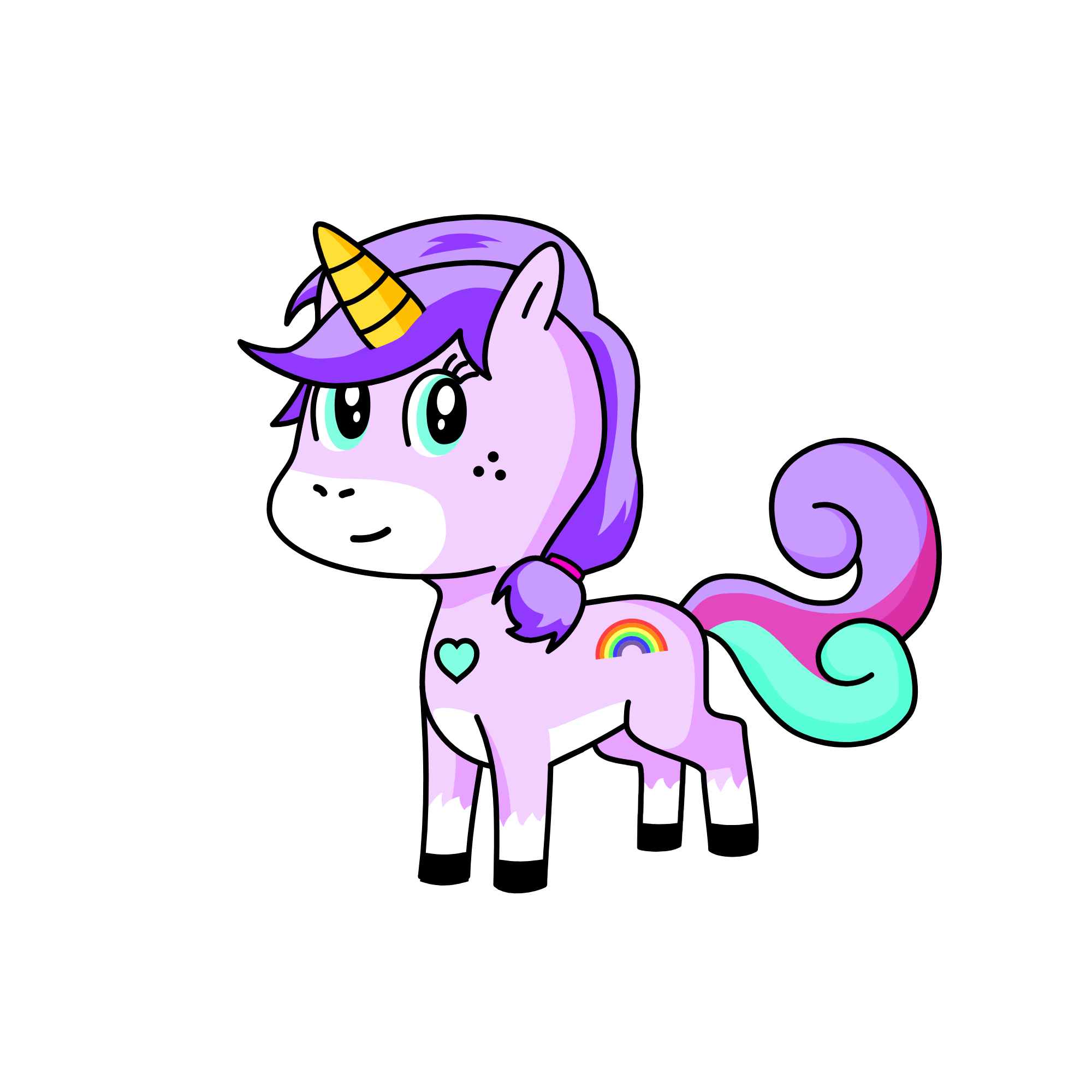silky, the unicorn