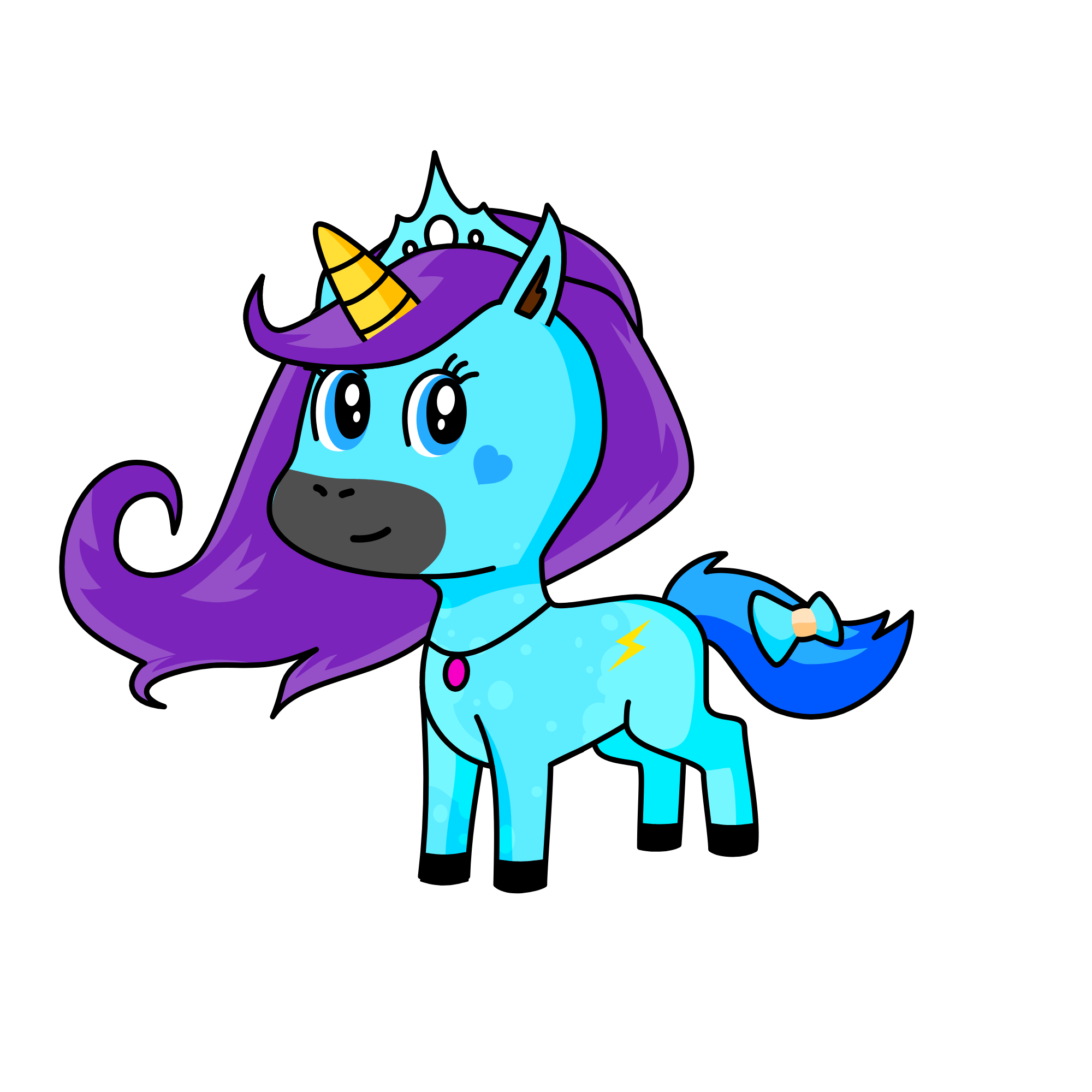 snowy, the unicorn