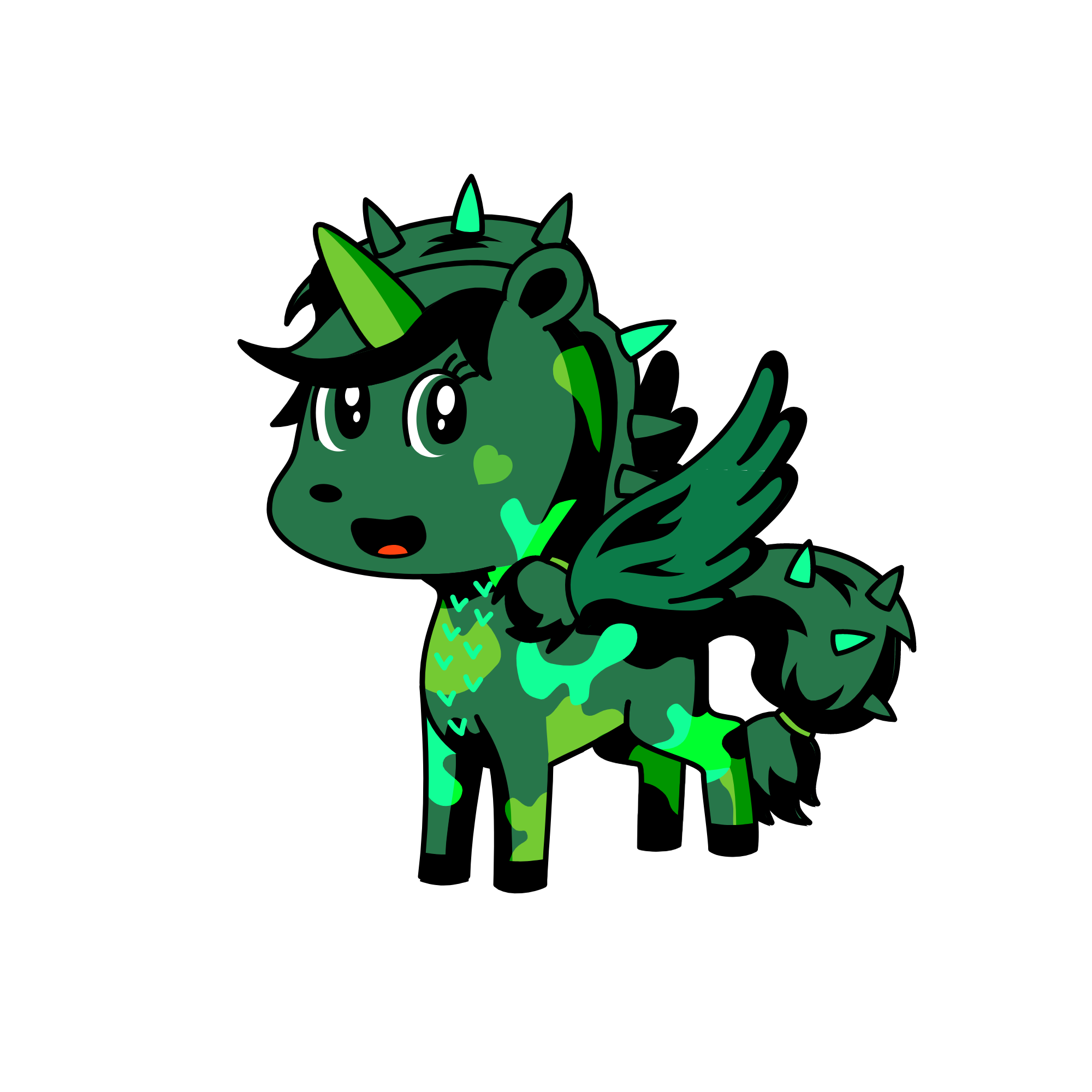Camoflauge ;), the unicorn