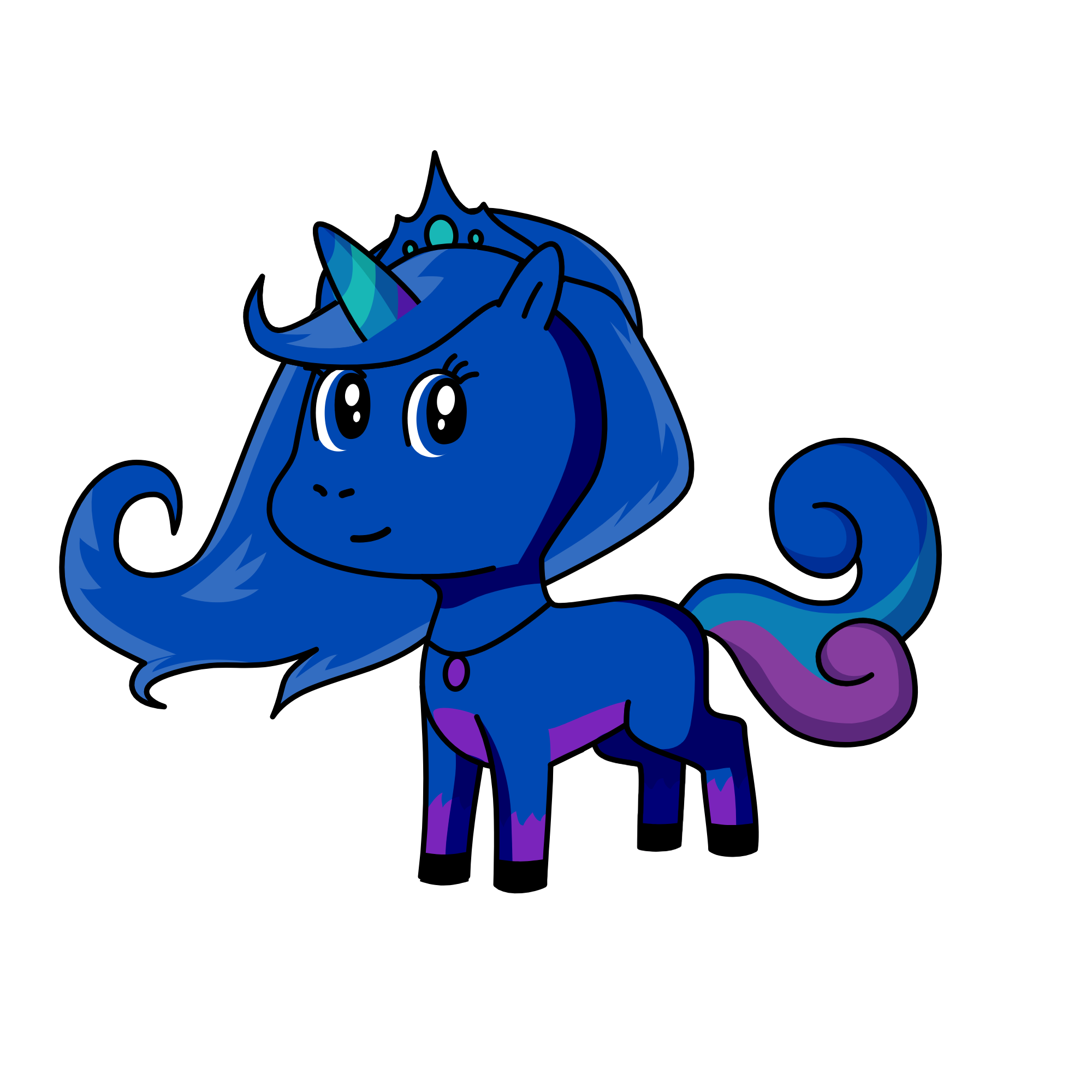 Princess Luna, the unicorn