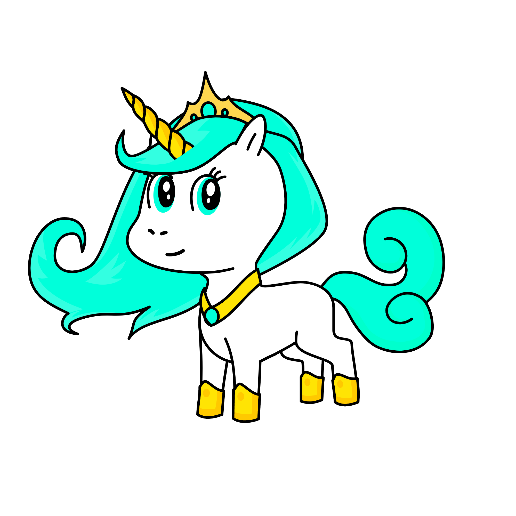 Princess Celestia, the unicorn