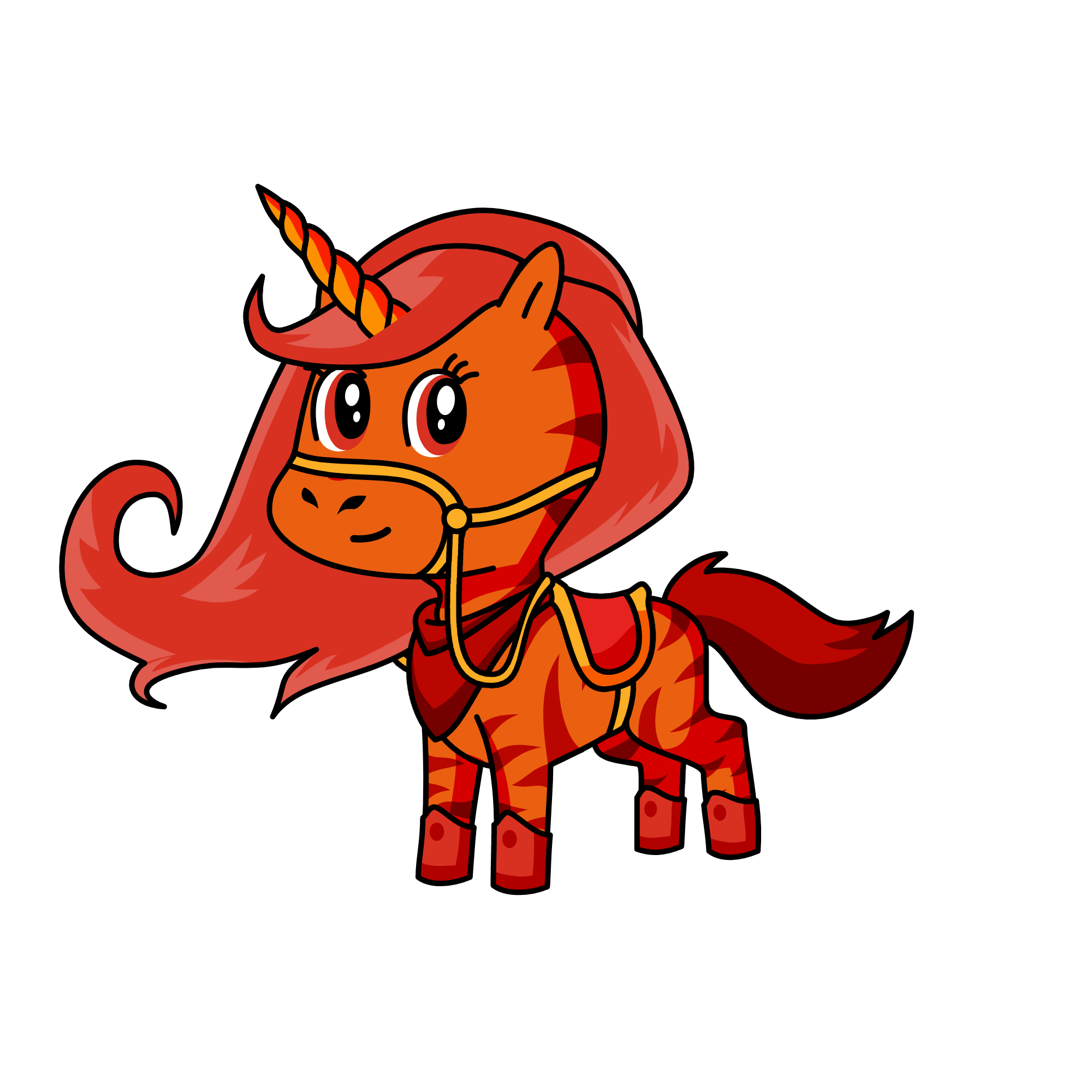 fire unicorn, the unicorn