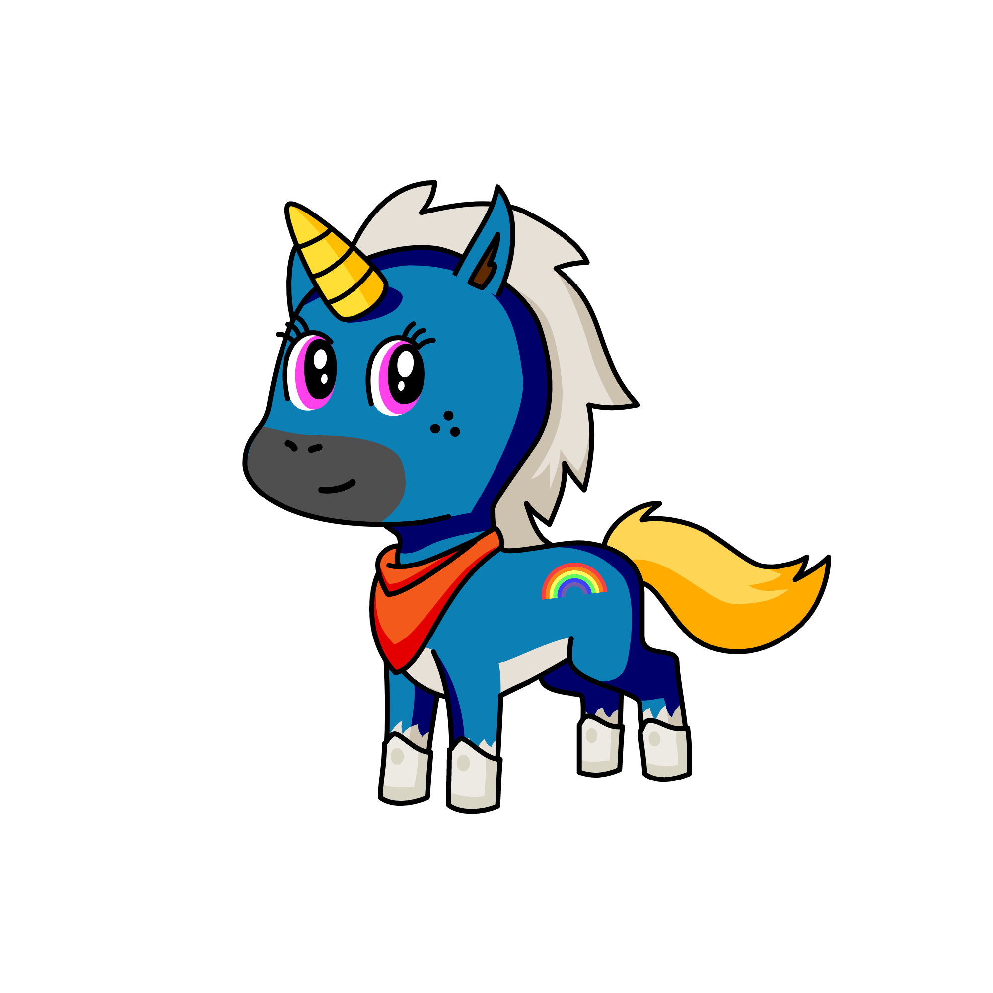 Rainbow G., the unicorn