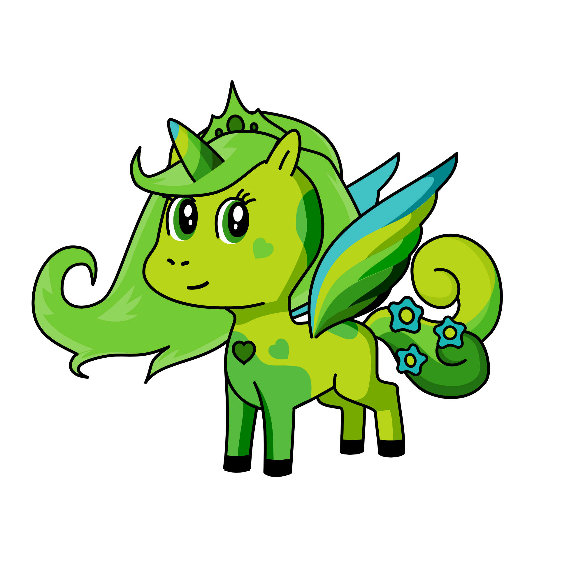 princess evergreen, the unicorn