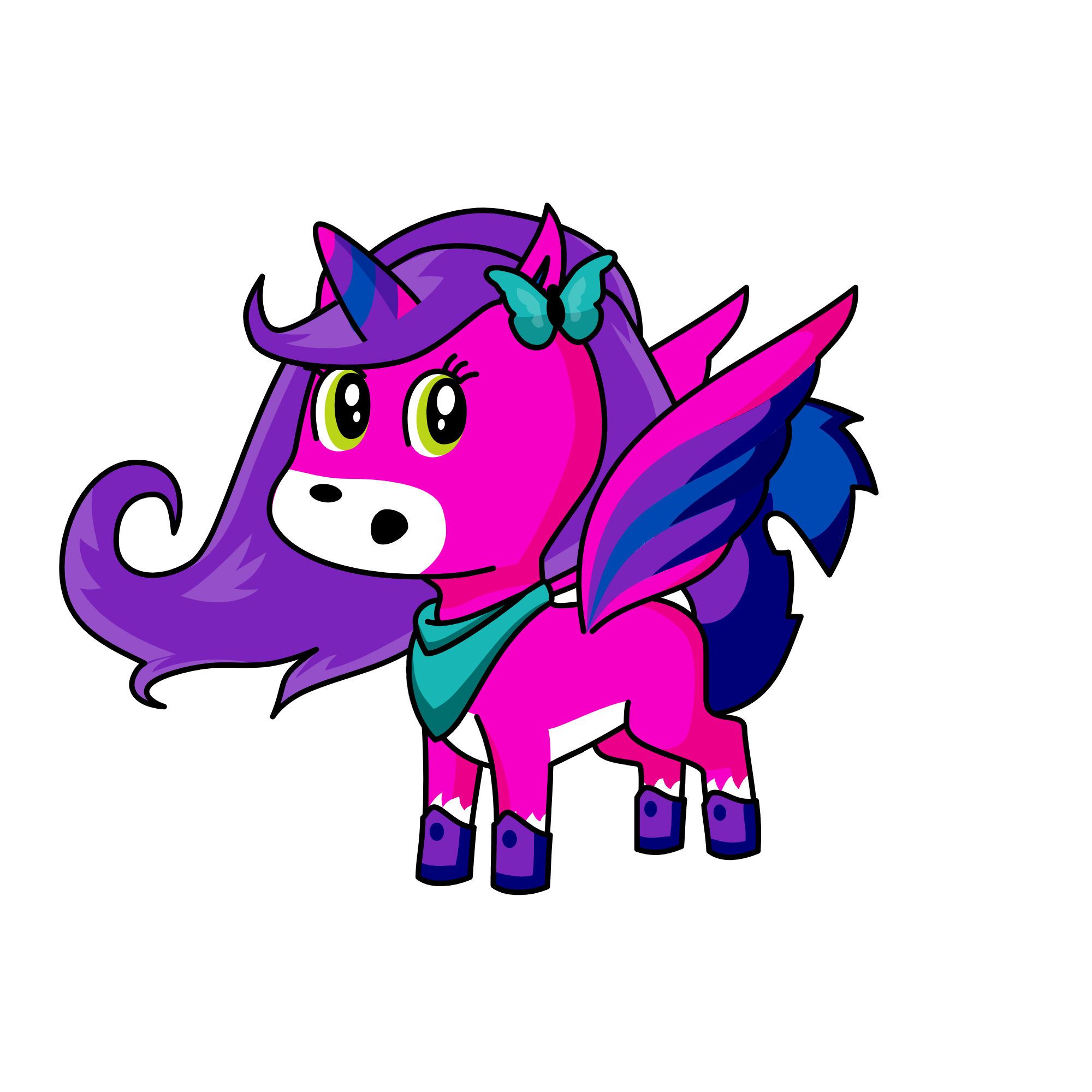 "so i was looking at some of the younicorns i made and some of them need remade so im remaking them", the unicorn