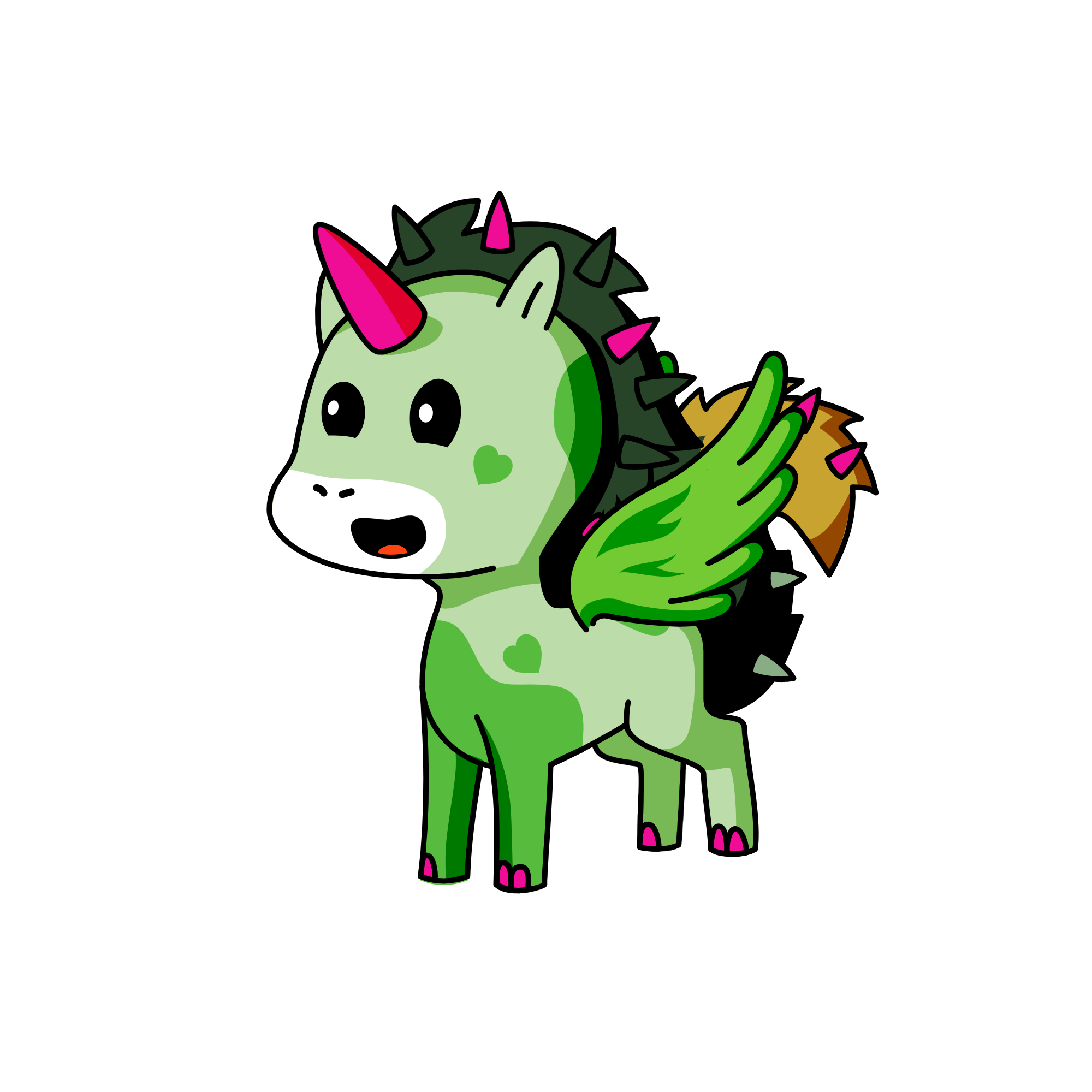 my name is green, the unicorn