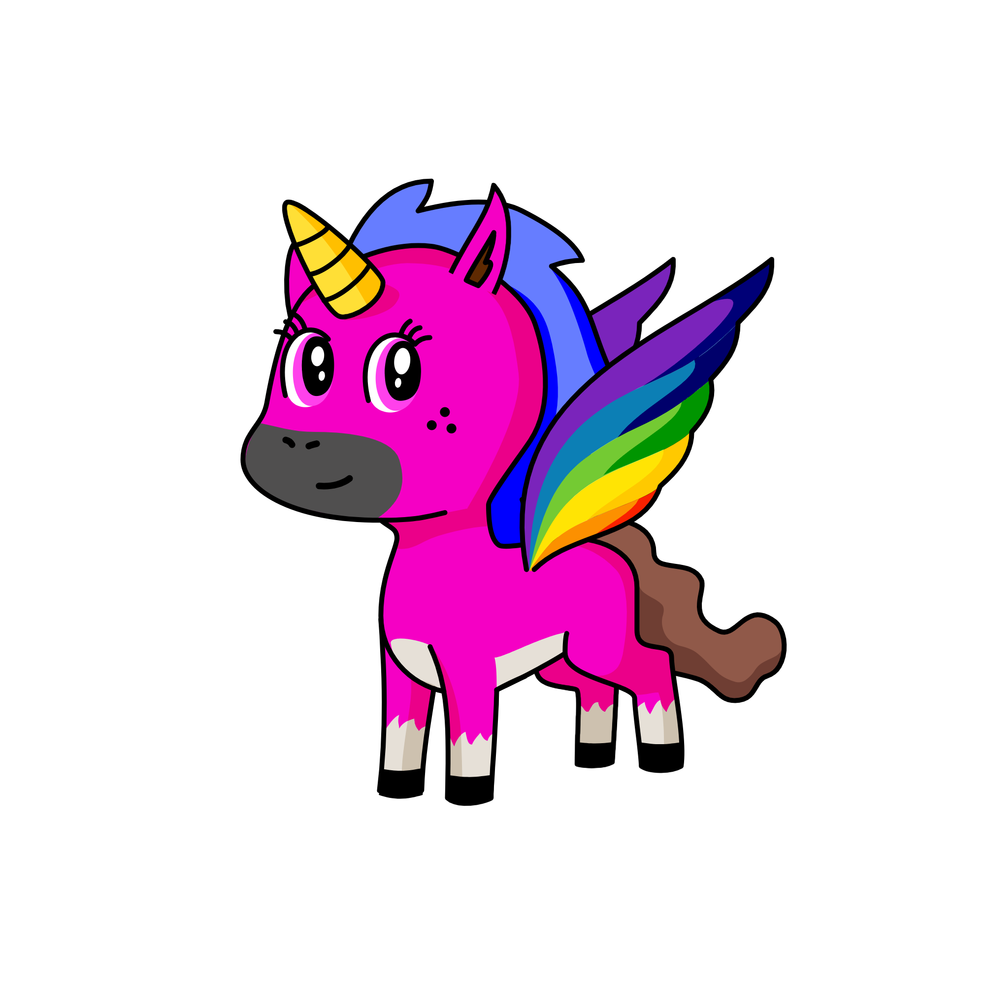 Colorful, the unicorn