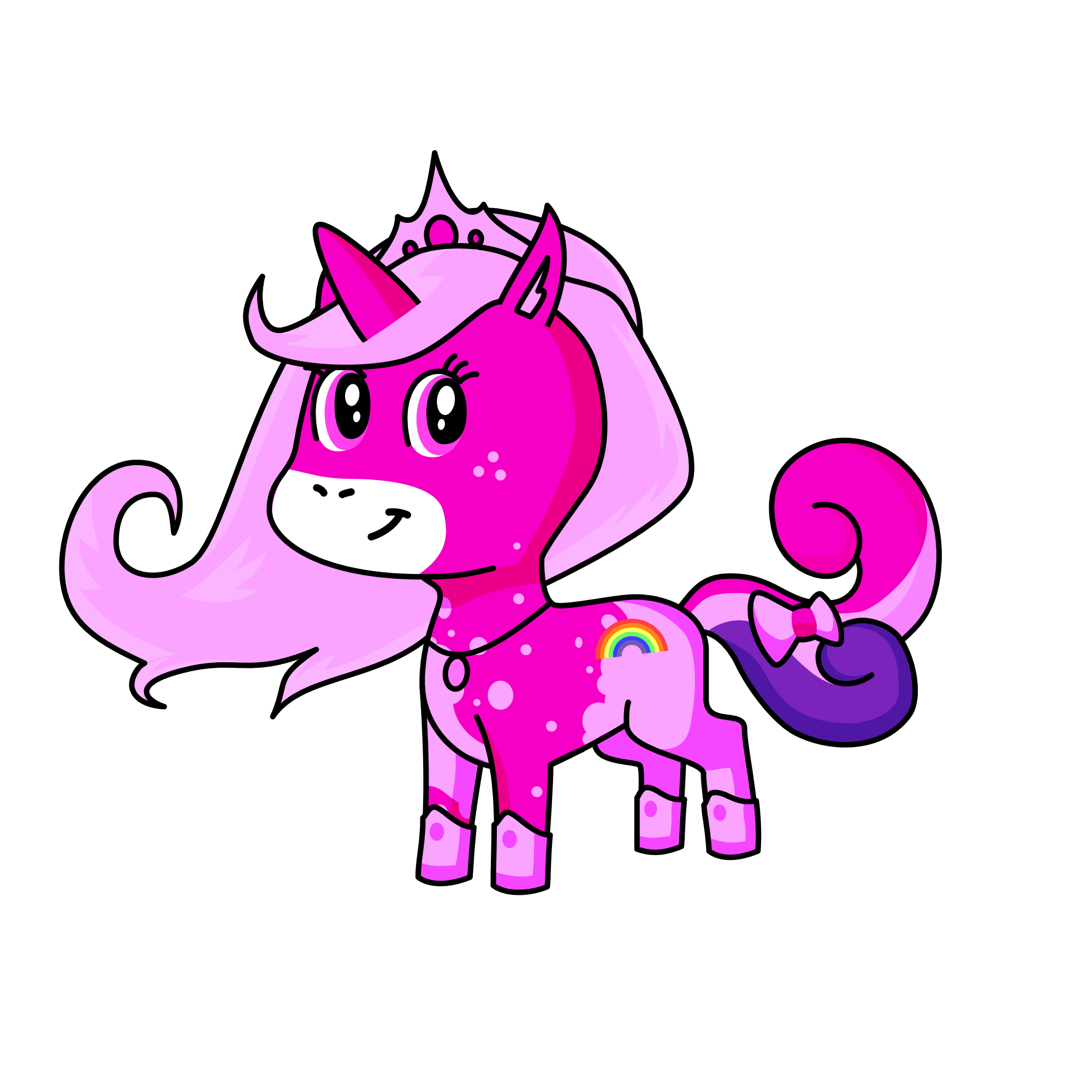 Princess bubble gum, the unicorn
