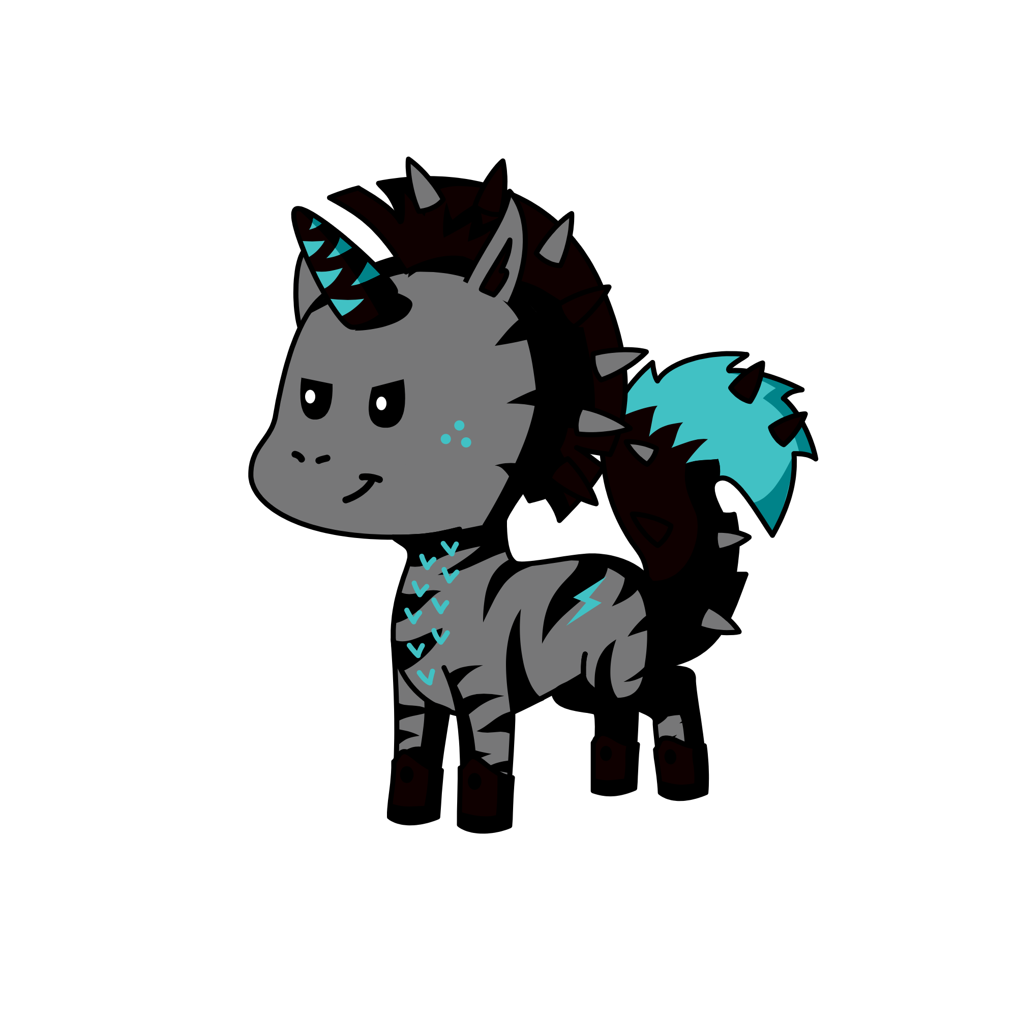 Spiked collar dude, the unicorn