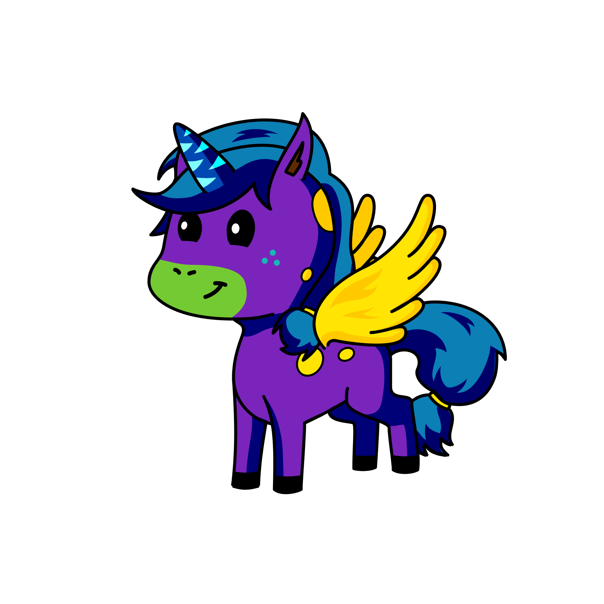 Pegasus, the unicorn