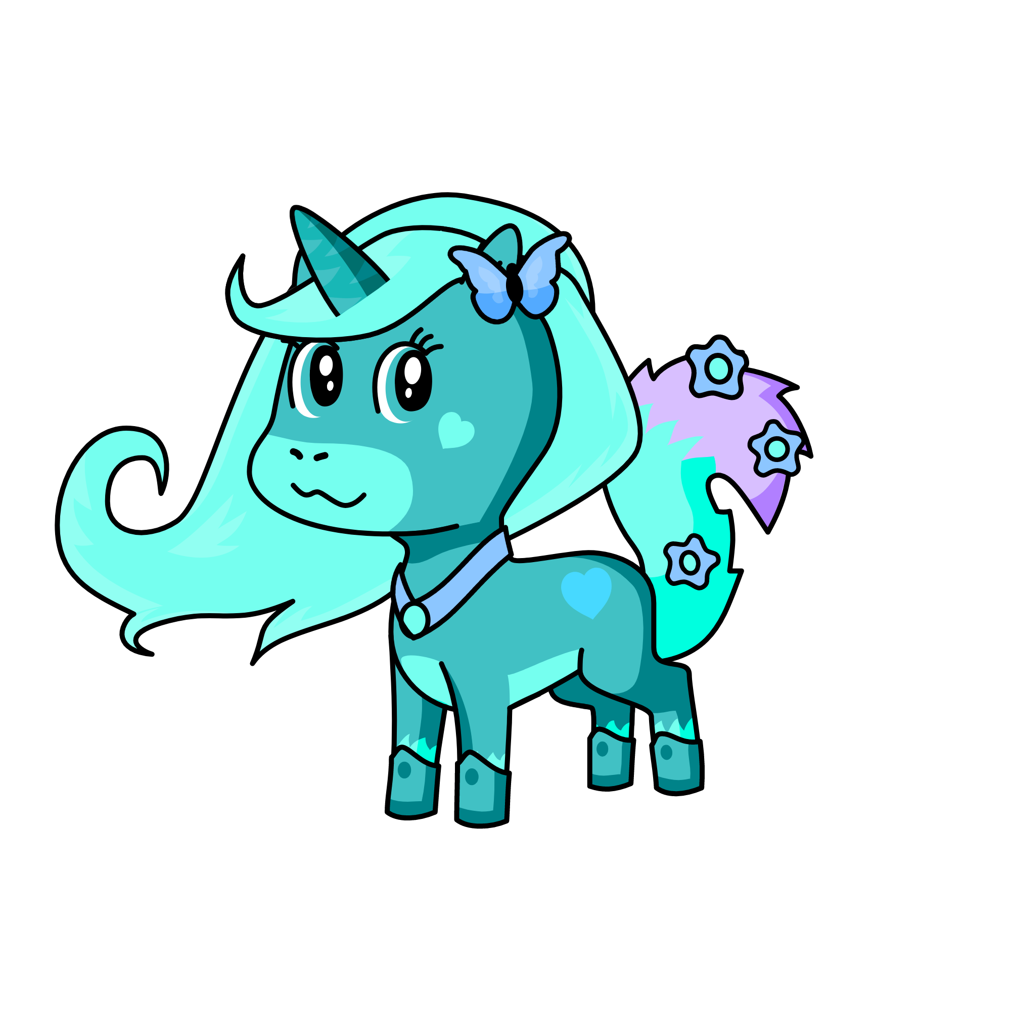 Snowy The Queen Of The Unicorns, the unicorn