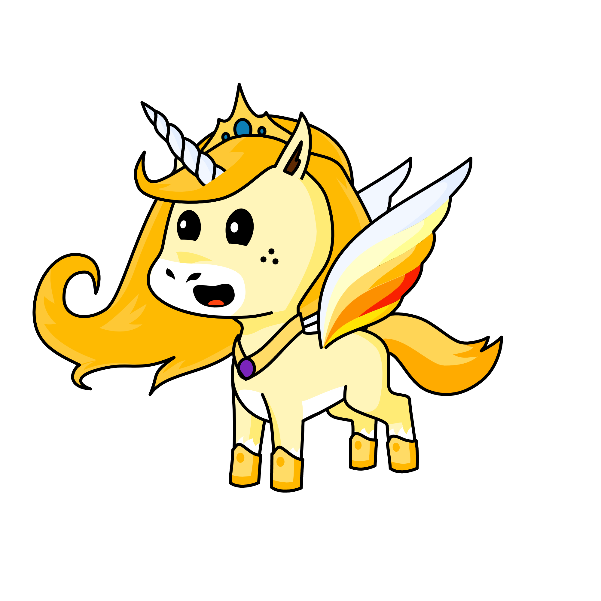 Queen Sunshine, the unicorn