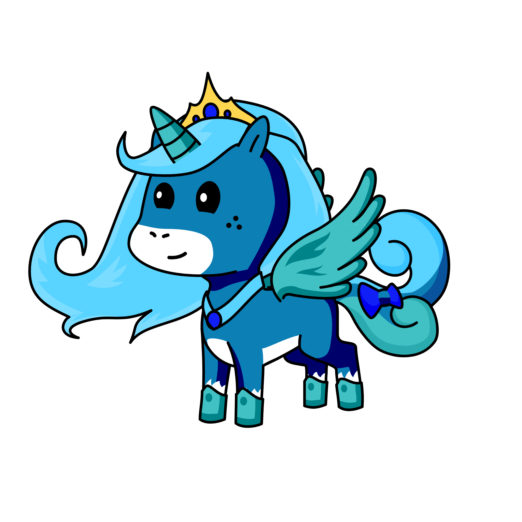 Princess Aqua, the unicorn