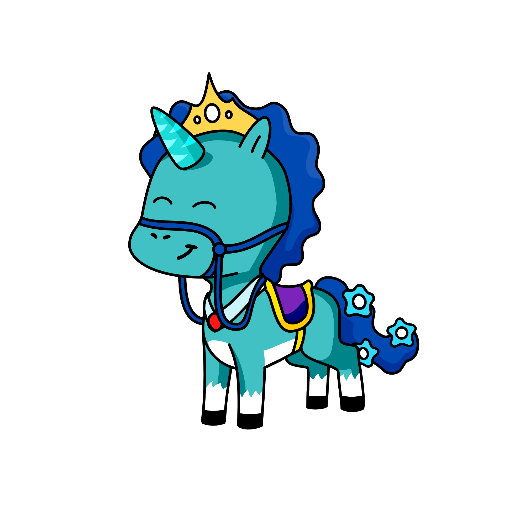 Princess Aquamarine, the unicorn