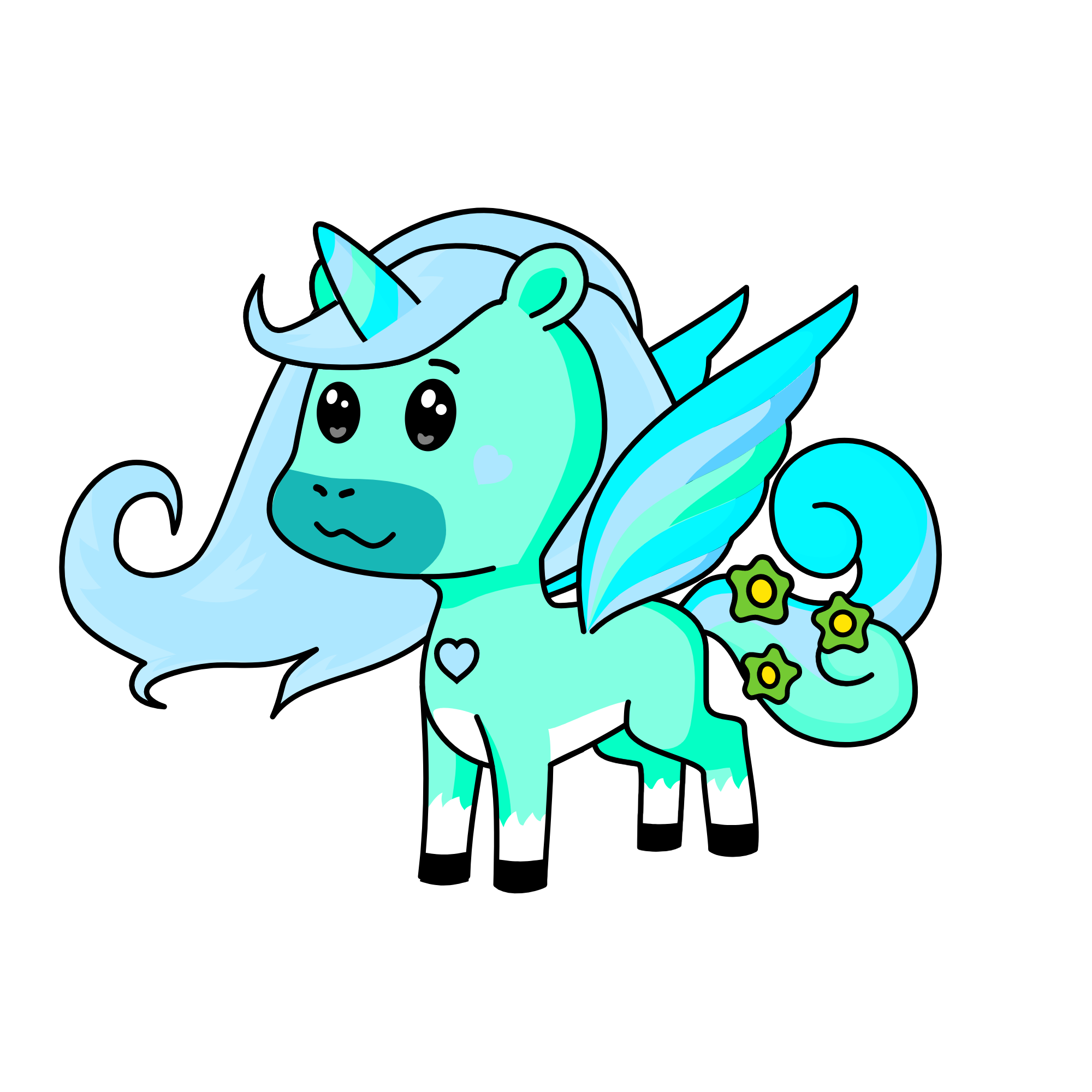 Prinncess Mint, the unicorn