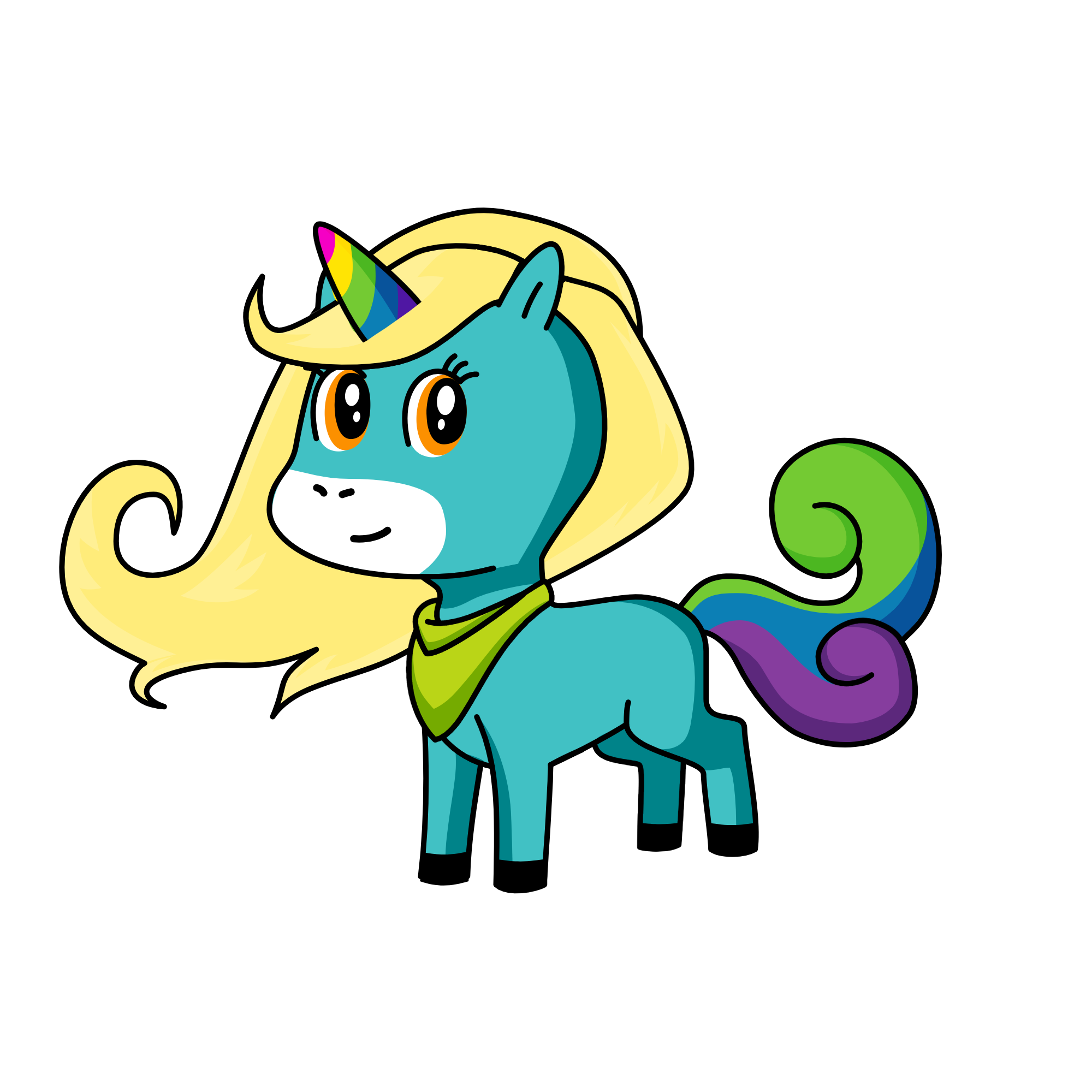   rainbow honey , the unicorn