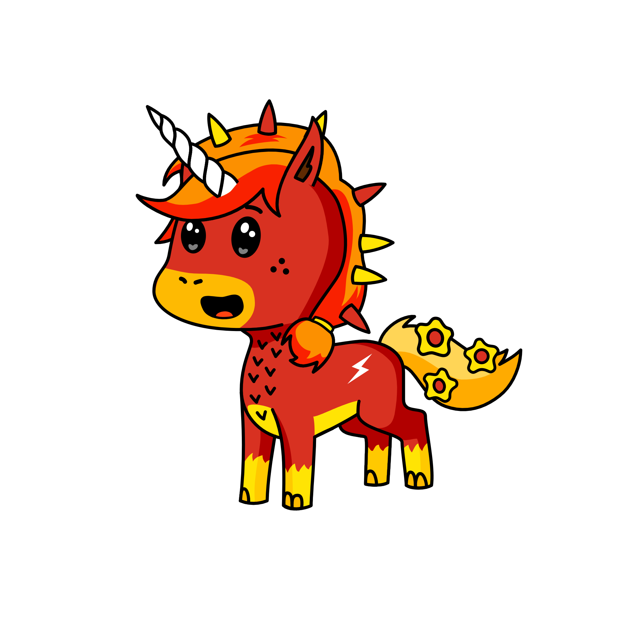 Chief Fire, the unicorn