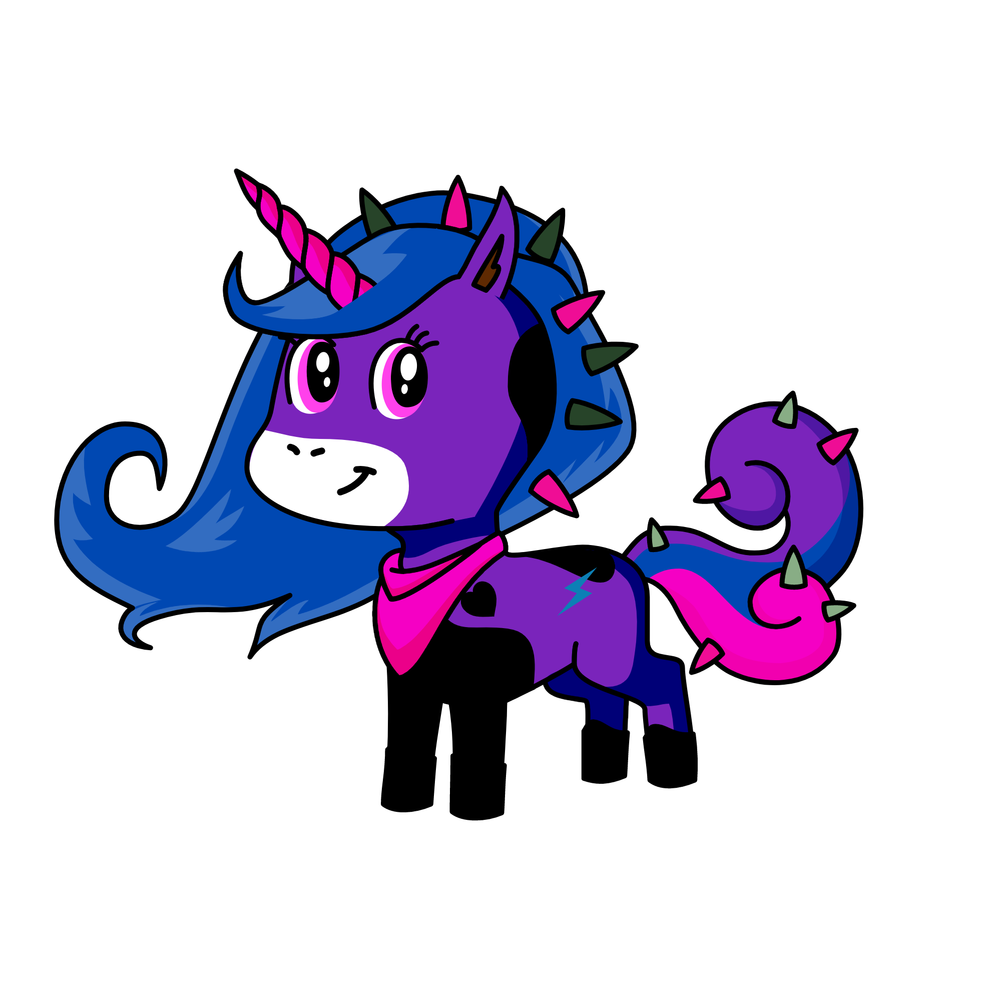 Дина, the unicorn