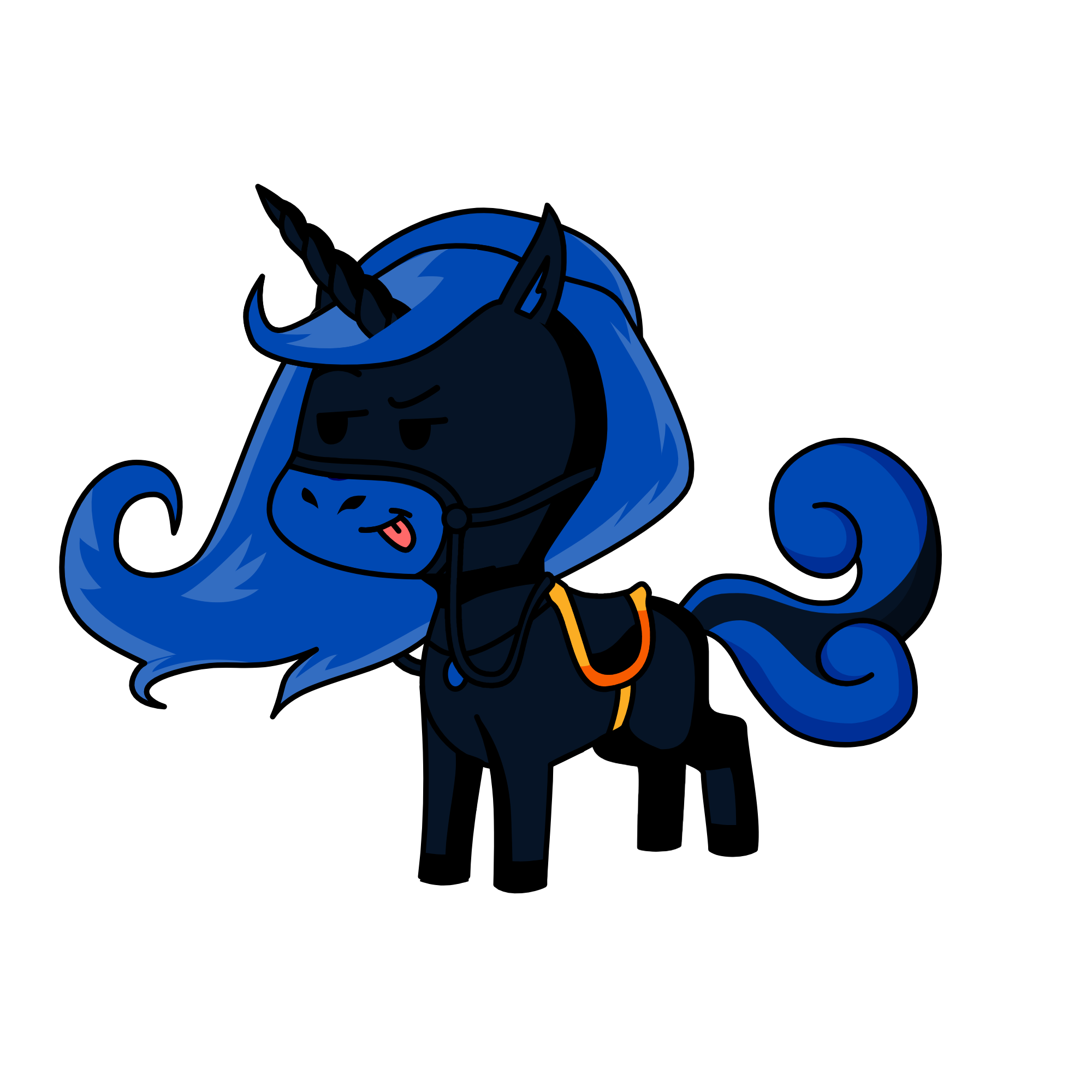 moonlight, the unicorn