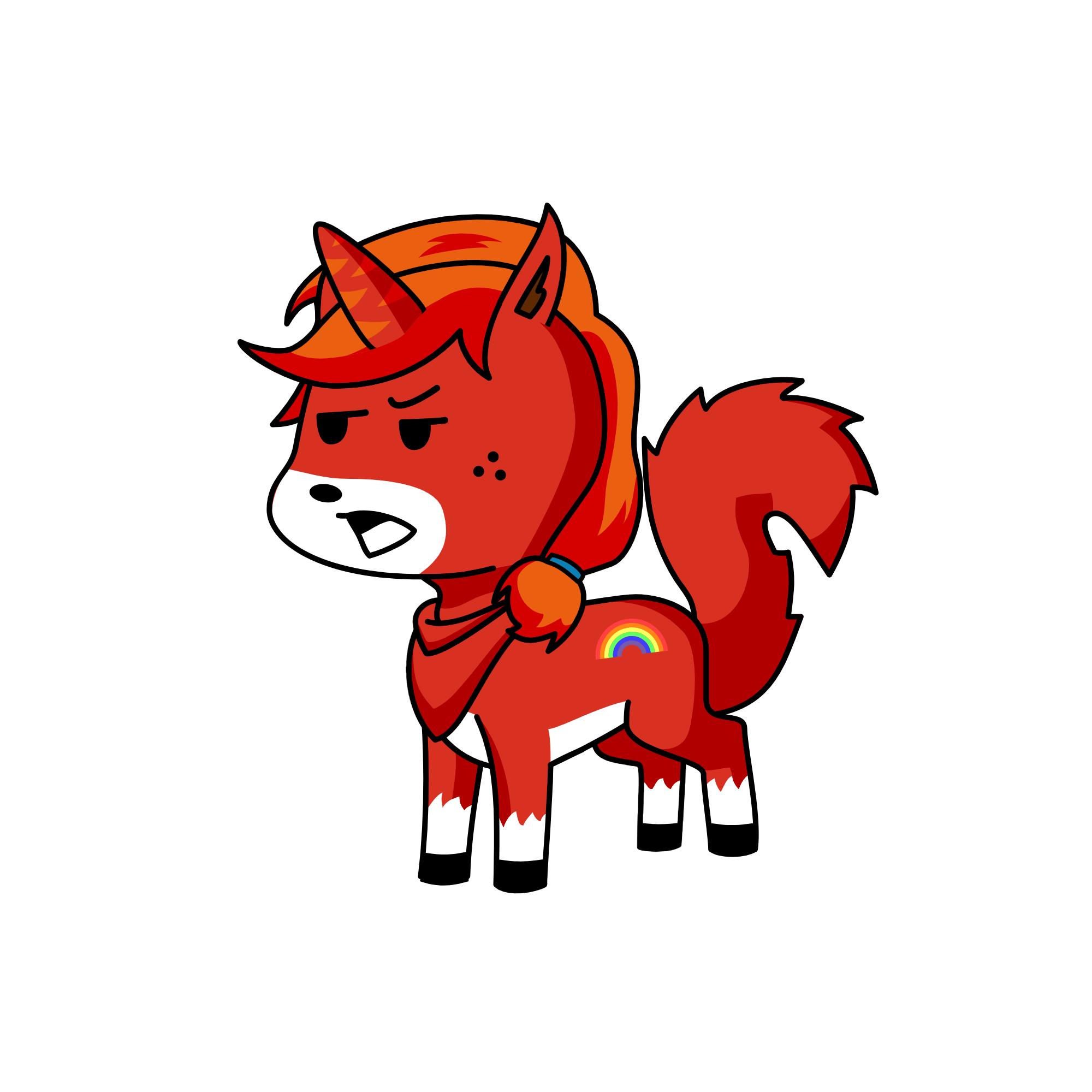 fire fox, the unicorn