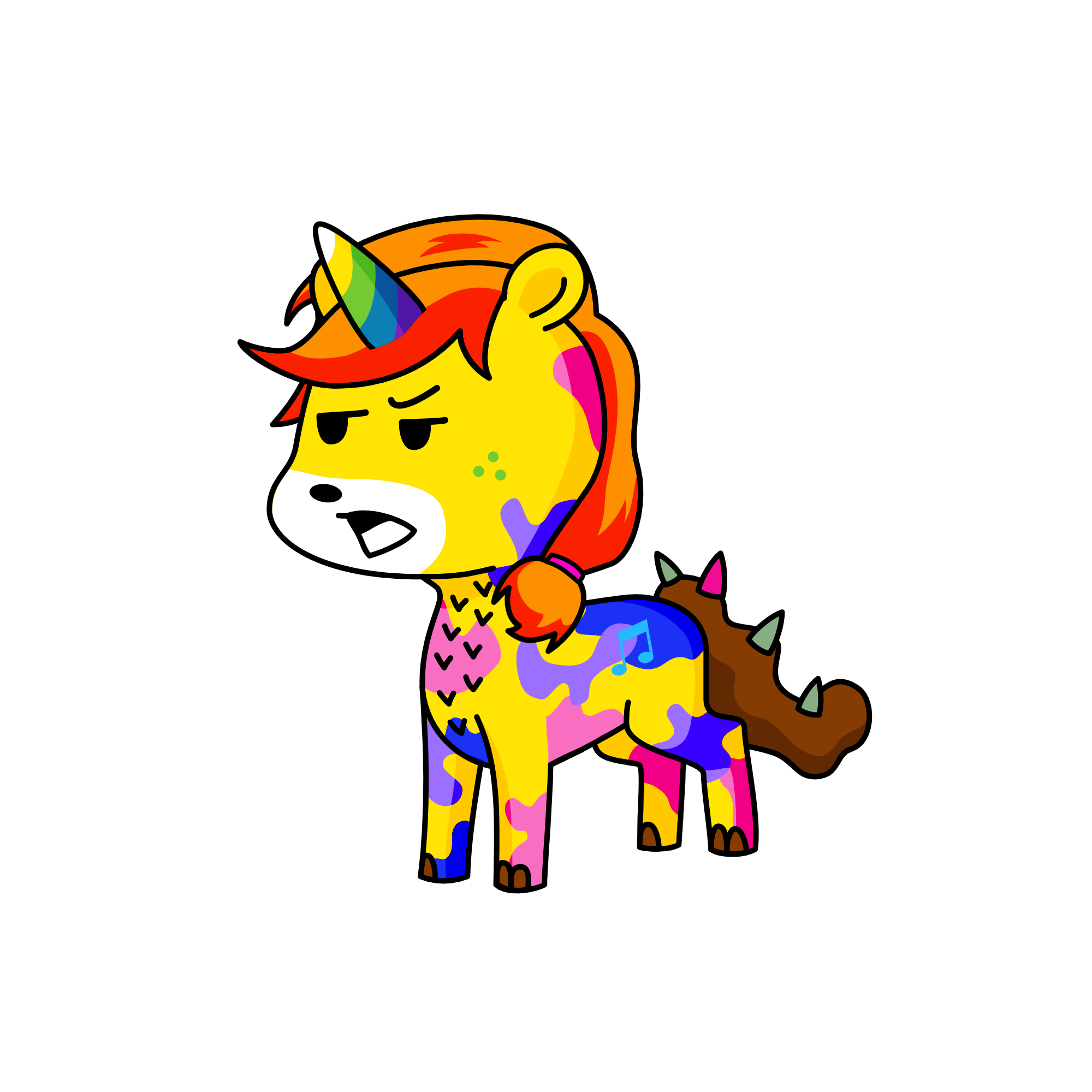colorful, the unicorn