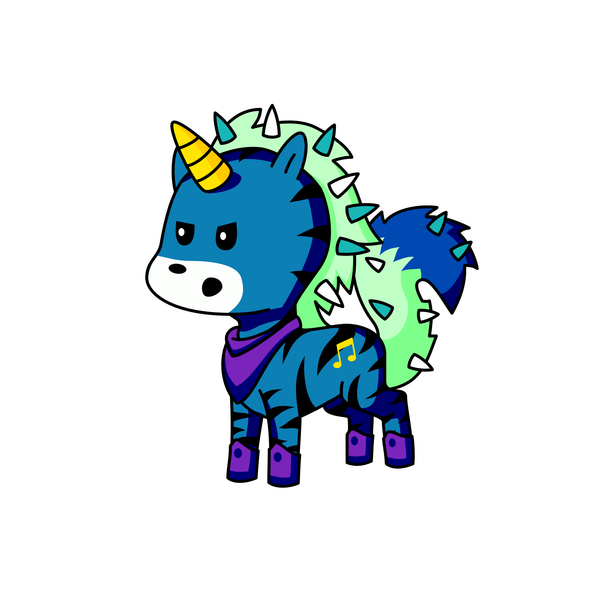 Spiker, the unicorn