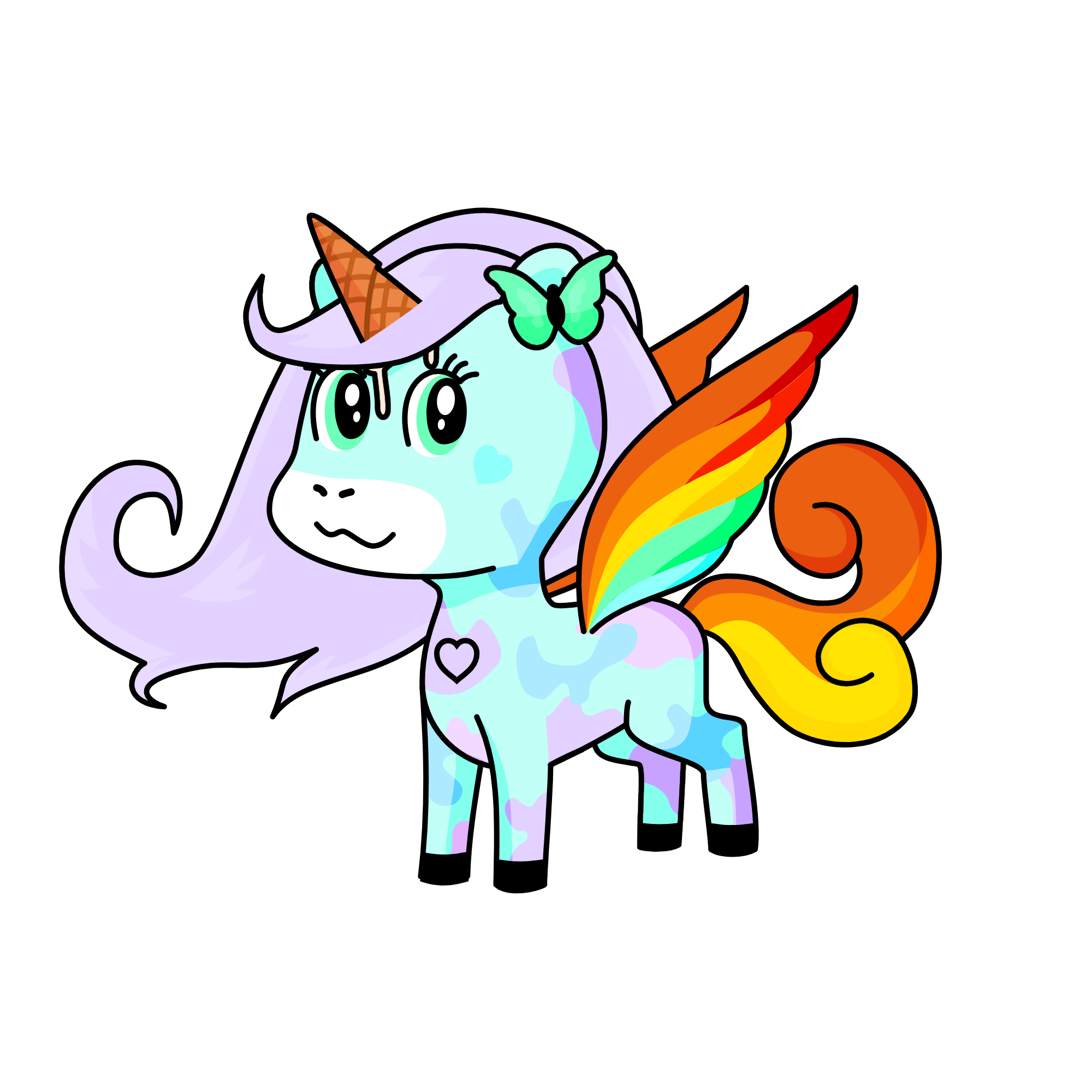 Rainbowcorn, the unicorn