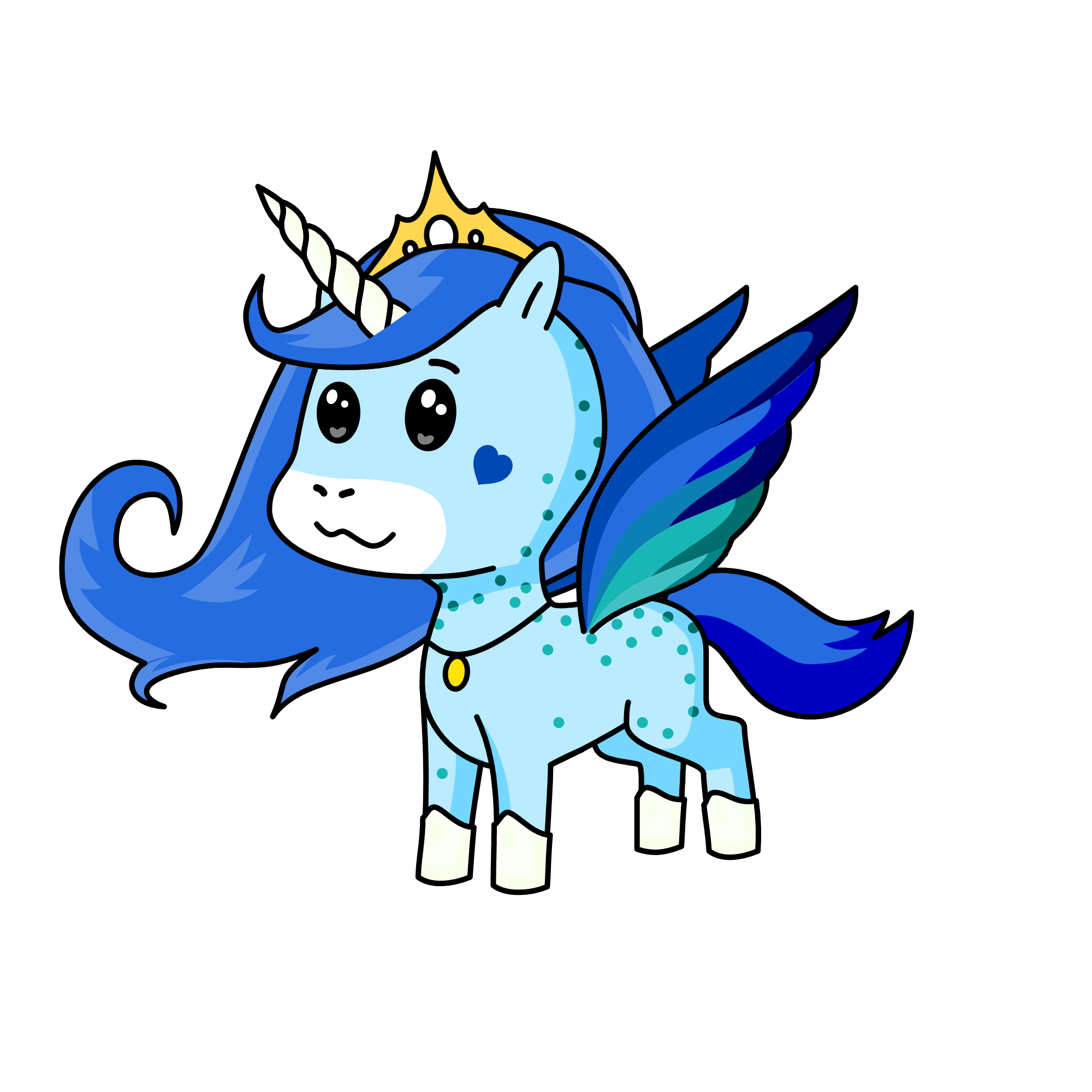 Sky the Cloud Queen, the unicorn