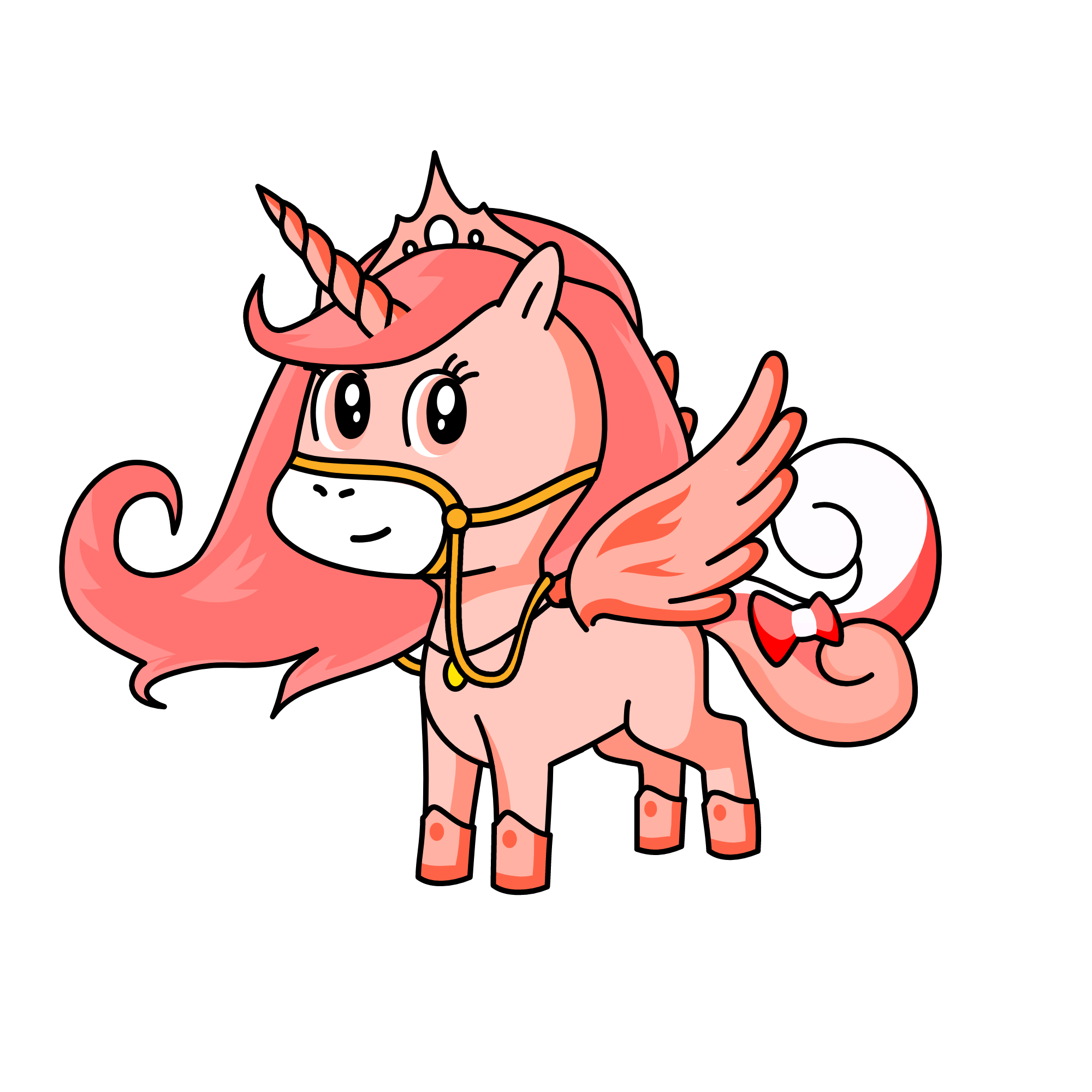 Keke the pink candy unicorn, the unicorn