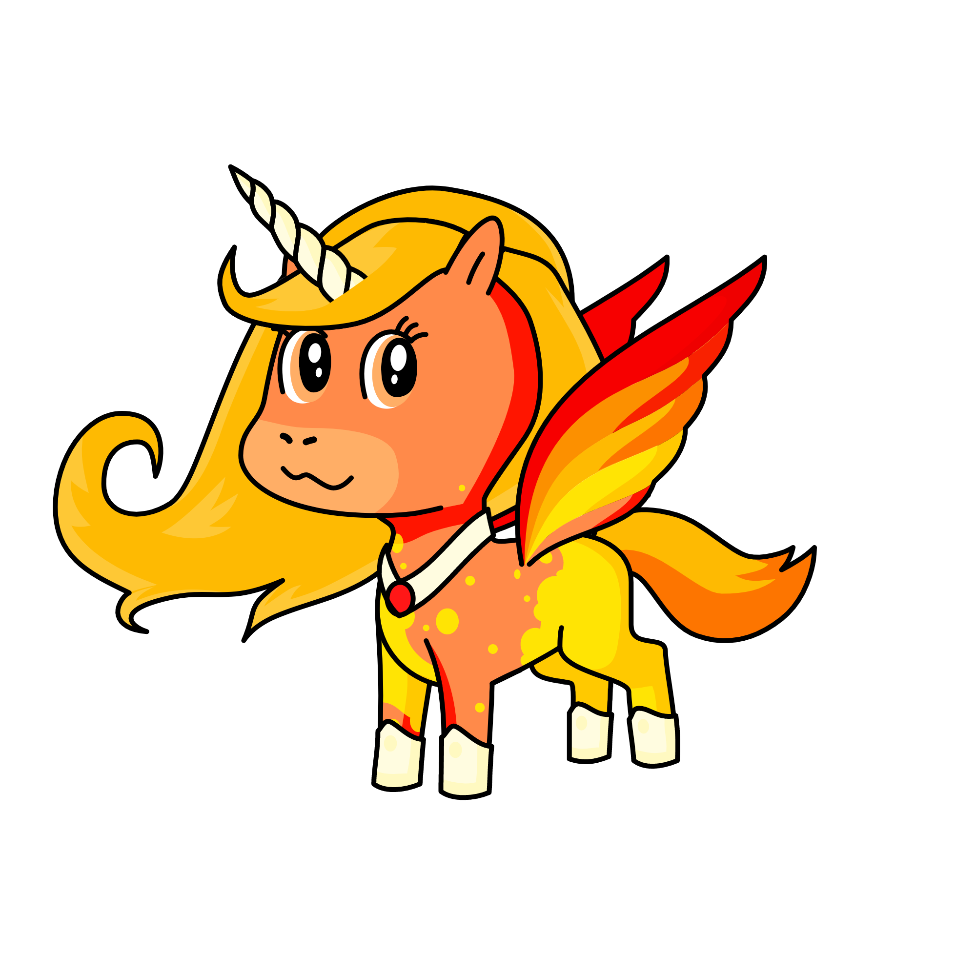 Sunset Burst, the unicorn