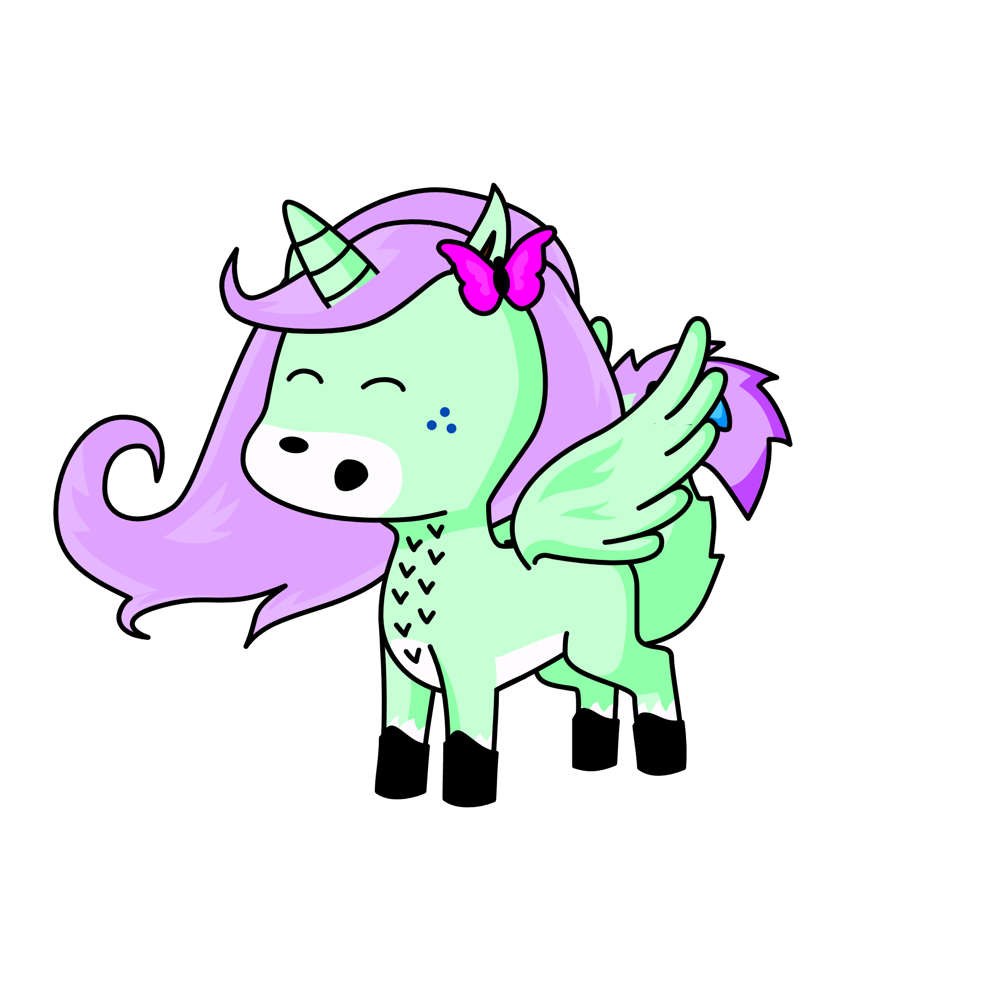 kk, the unicorn