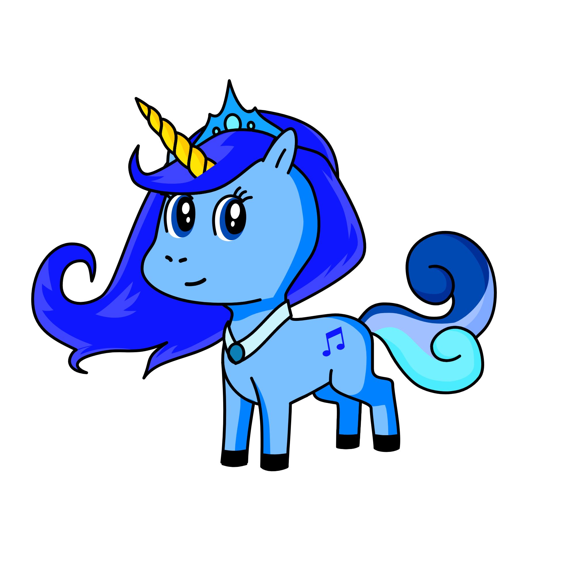 Winter the snow Queen, the unicorn