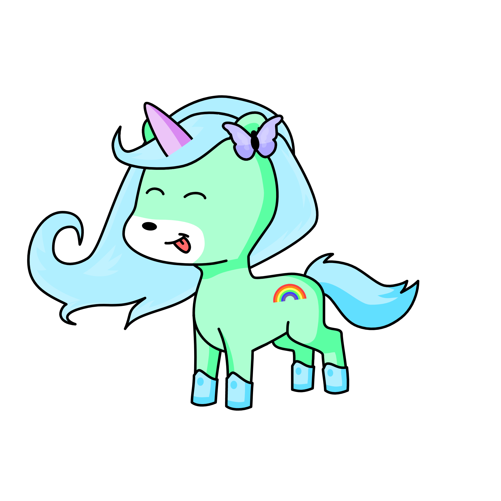 Mint, the unicorn